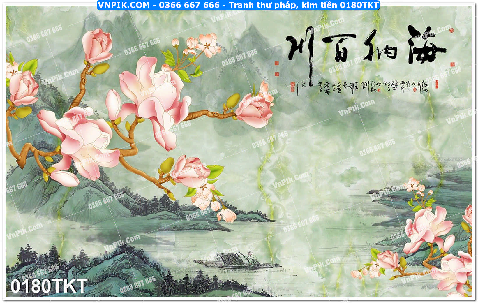 Tranh Thư Pháp – Kim Tiền 0180TKT