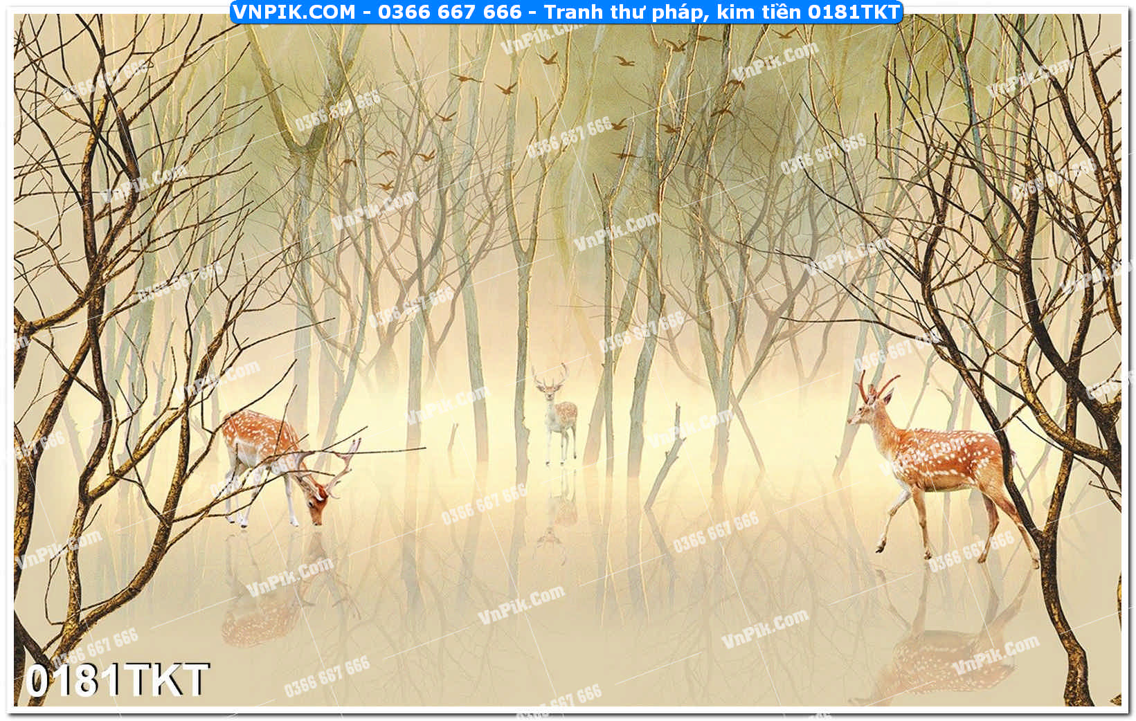 Tranh Thư Pháp – Kim Tiền 0181TKT