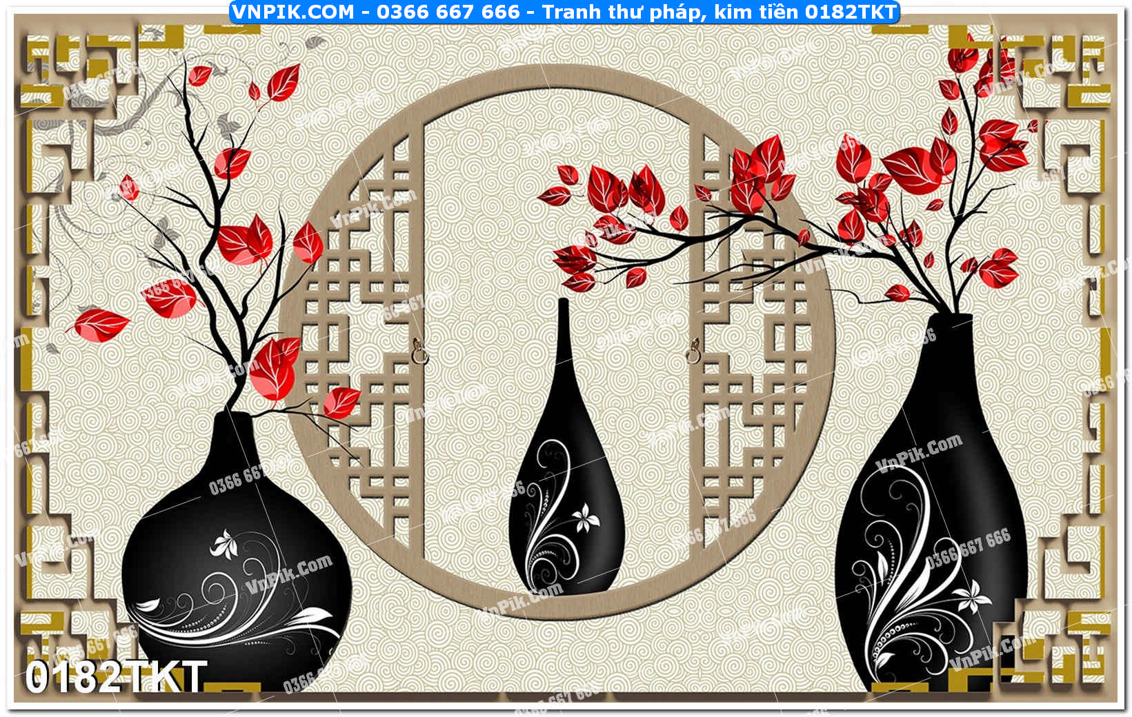 Tranh Thư Pháp – Kim Tiền 0182TKT