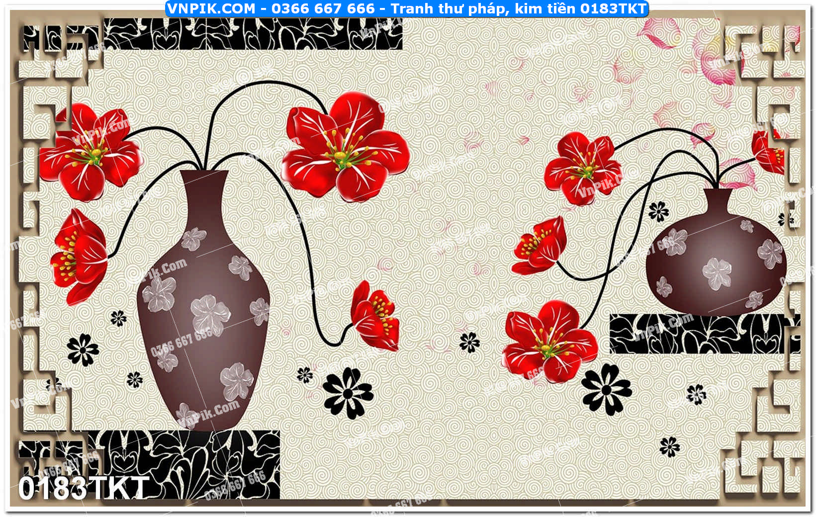 Tranh Thư Pháp – Kim Tiền 0183TKT