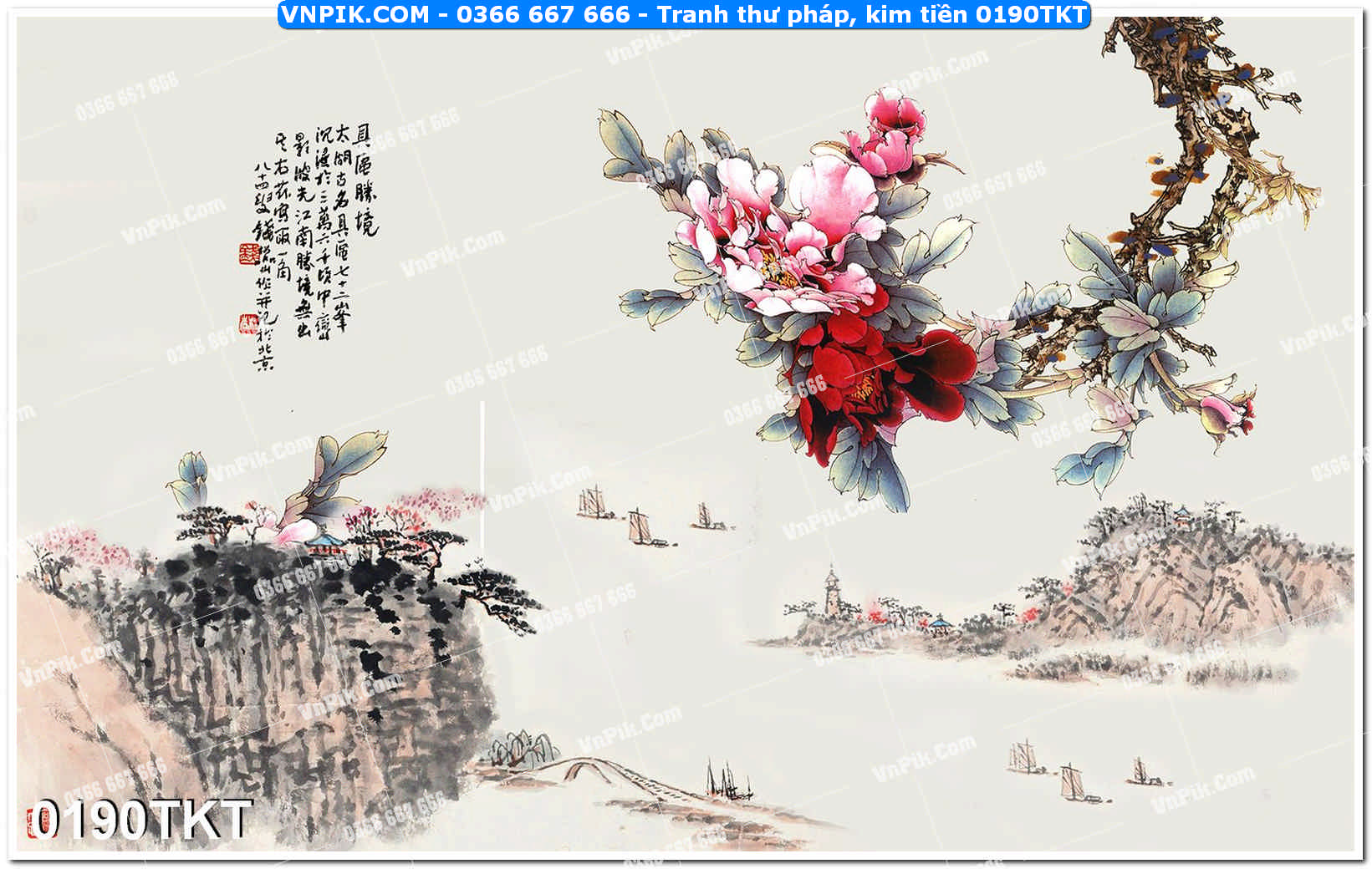 Tranh Thư Pháp – Kim Tiền 0190TKT