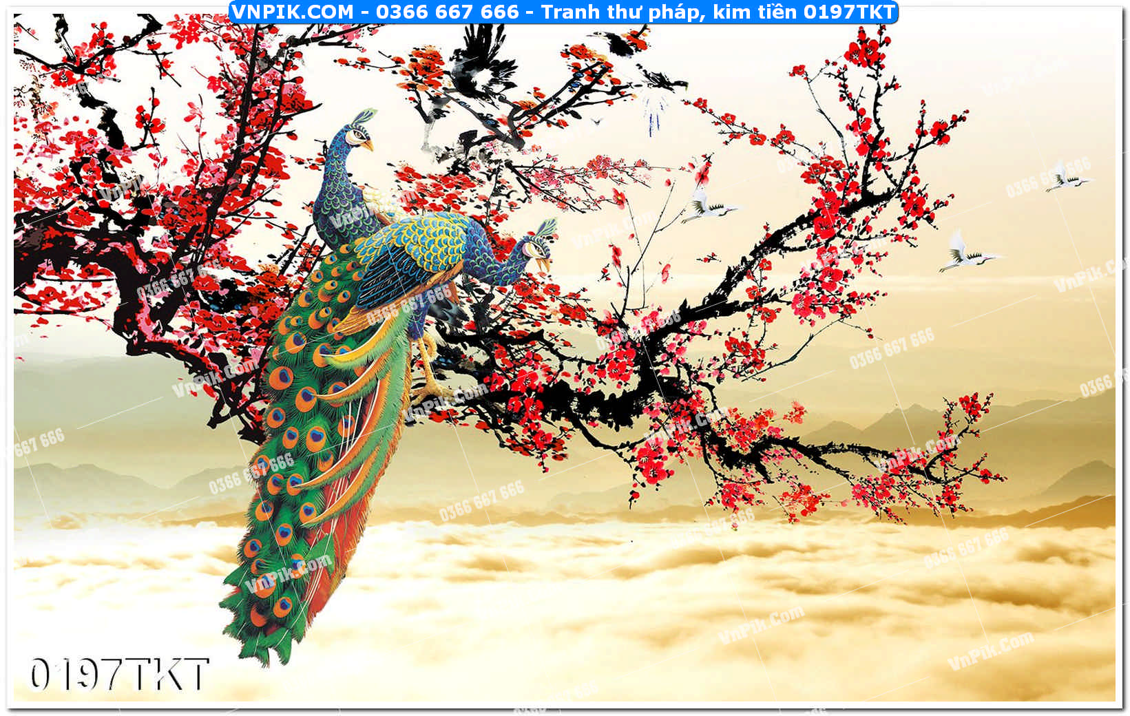 Tranh Thư Pháp – Kim Tiền 0197TKT