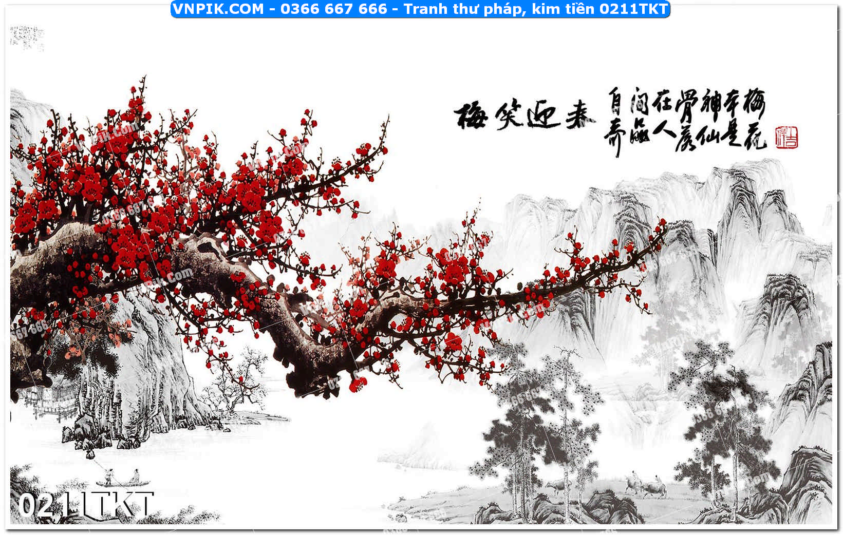 Tranh Thư Pháp – Kim Tiền 0211TKT