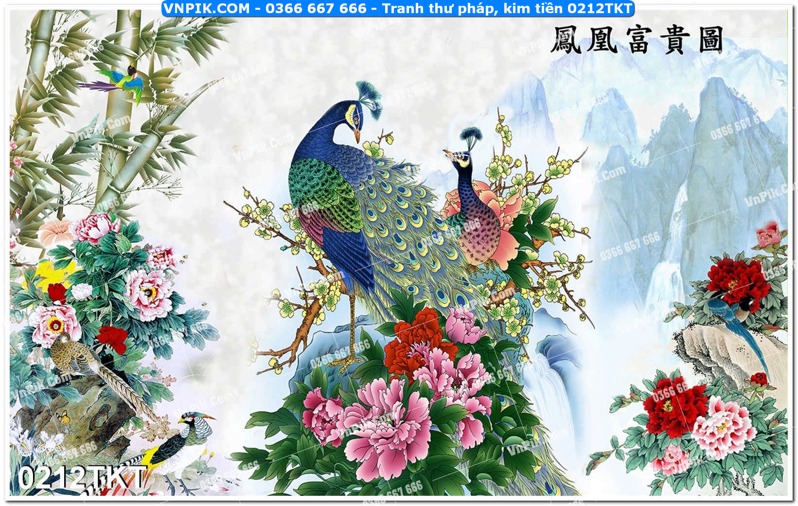 Tranh Thư Pháp – Kim Tiền 0212TKT