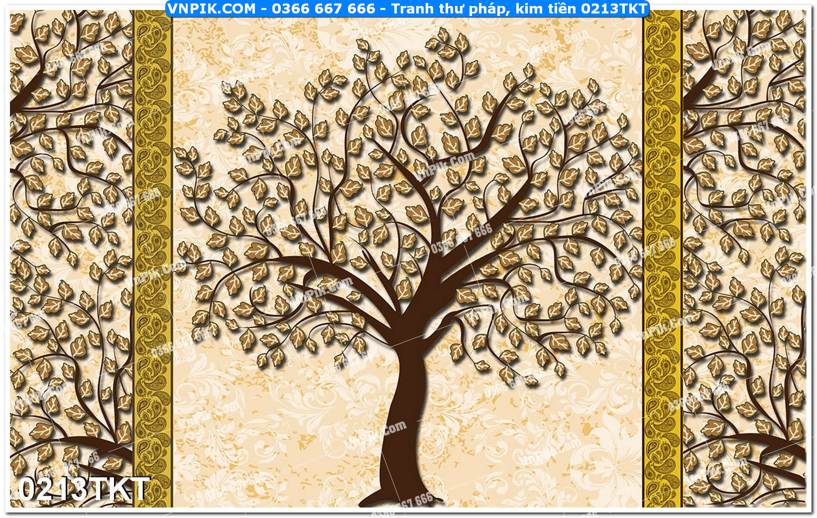 Tranh Thư Pháp – Kim Tiền 0213TKT