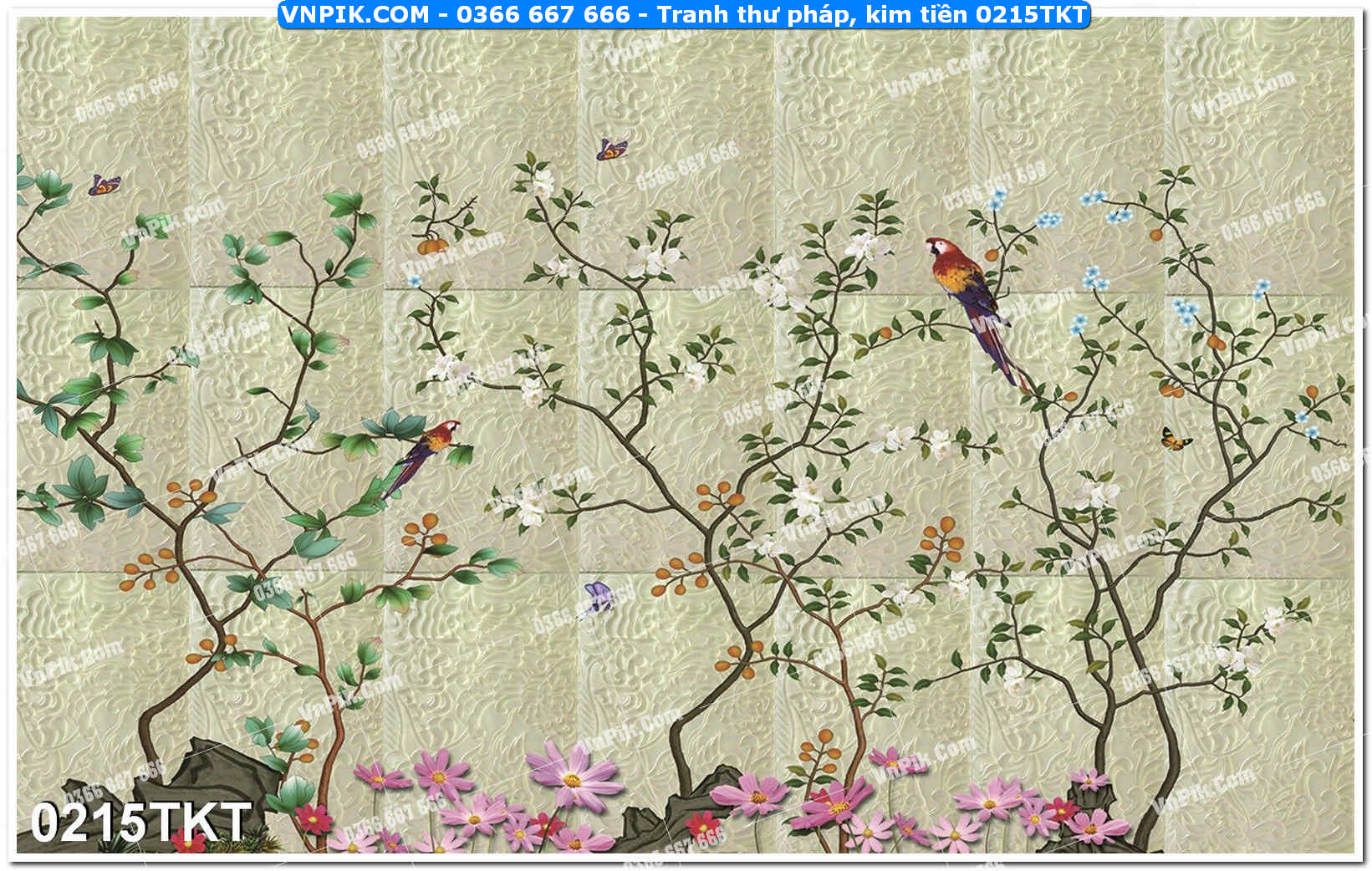 Tranh Thư Pháp – Kim Tiền 0215TKT