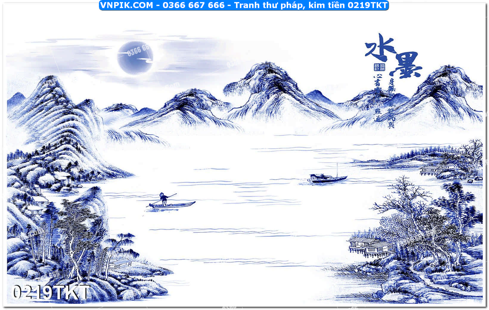 Tranh Thư Pháp – Kim Tiền 0219TKT