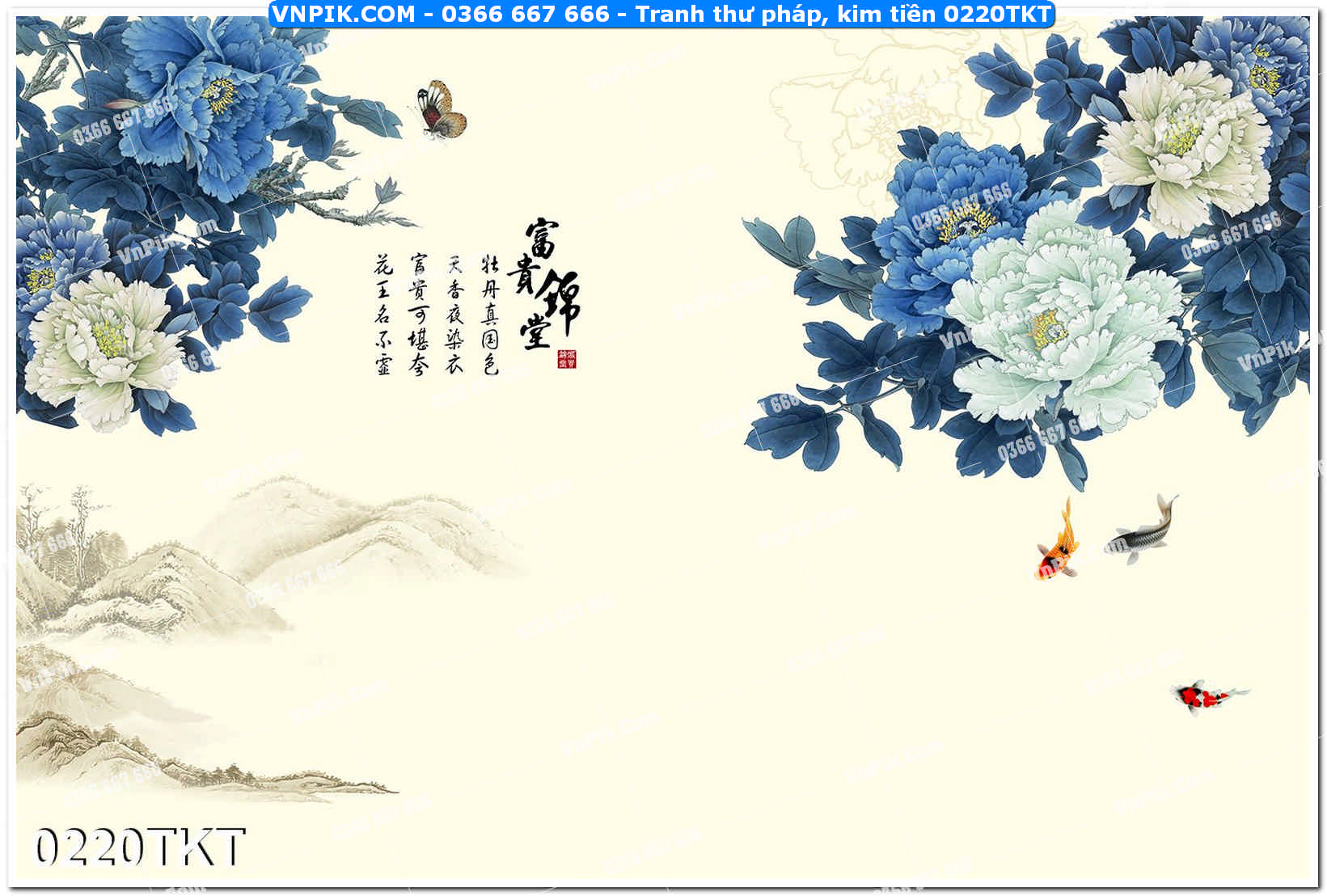 Tranh Thư Pháp – Kim Tiền 0220TKT