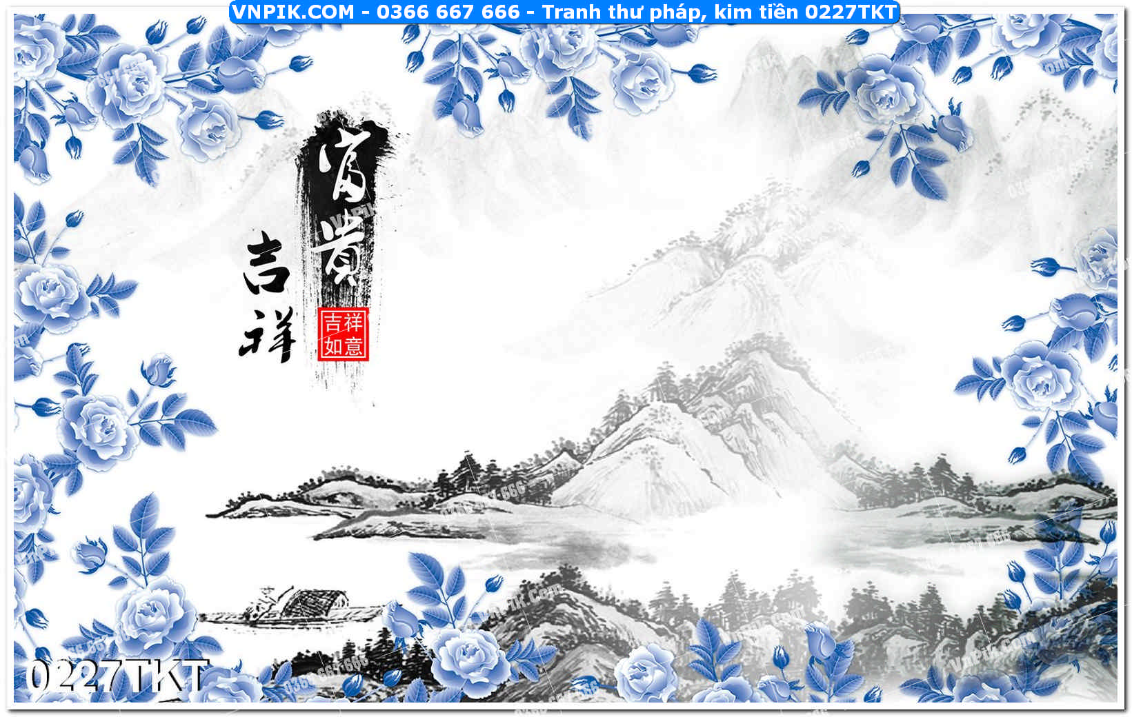 Tranh Thư Pháp – Kim Tiền 0227TKT