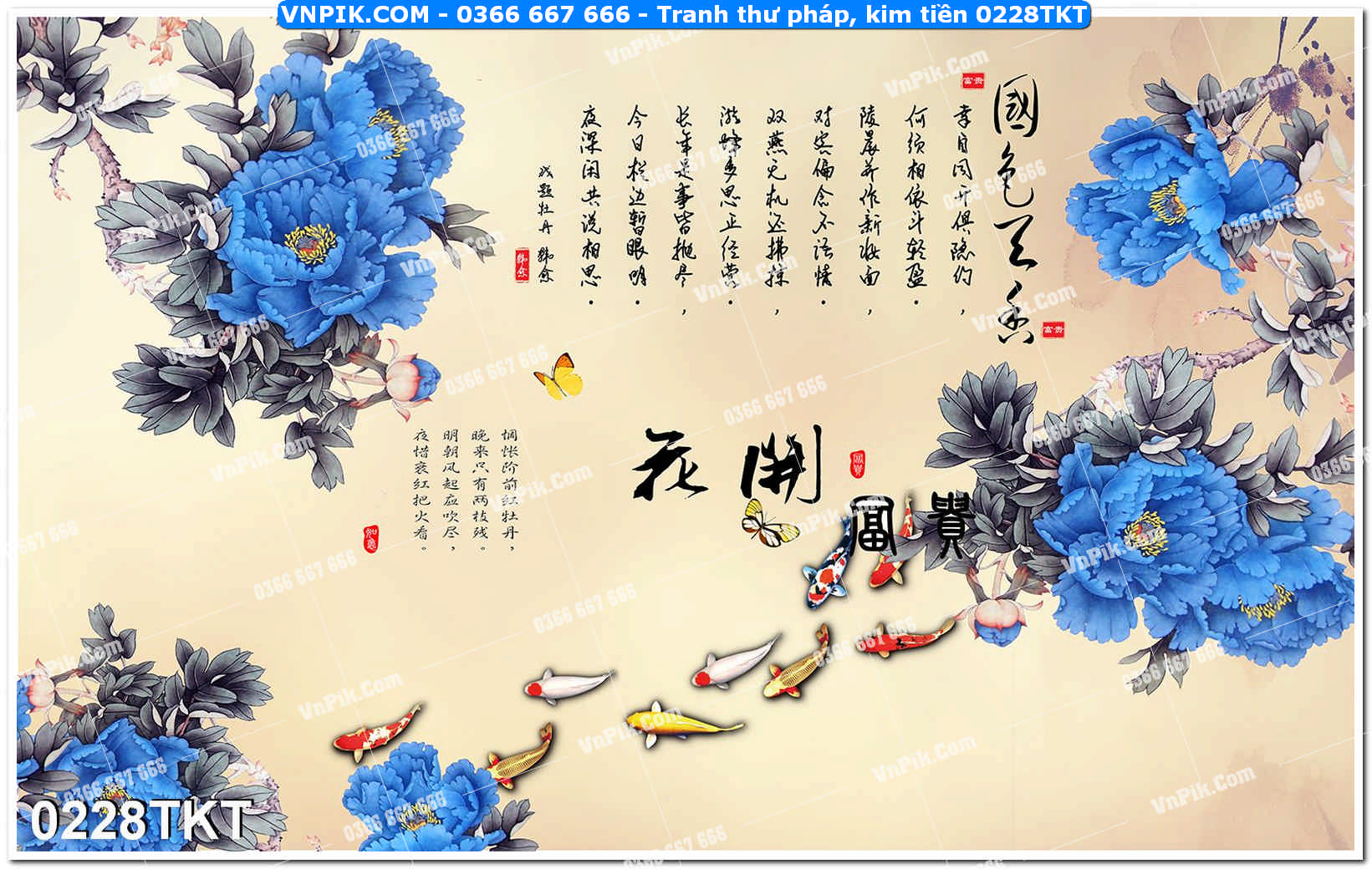 Tranh Thư Pháp – Kim Tiền 0228TKT