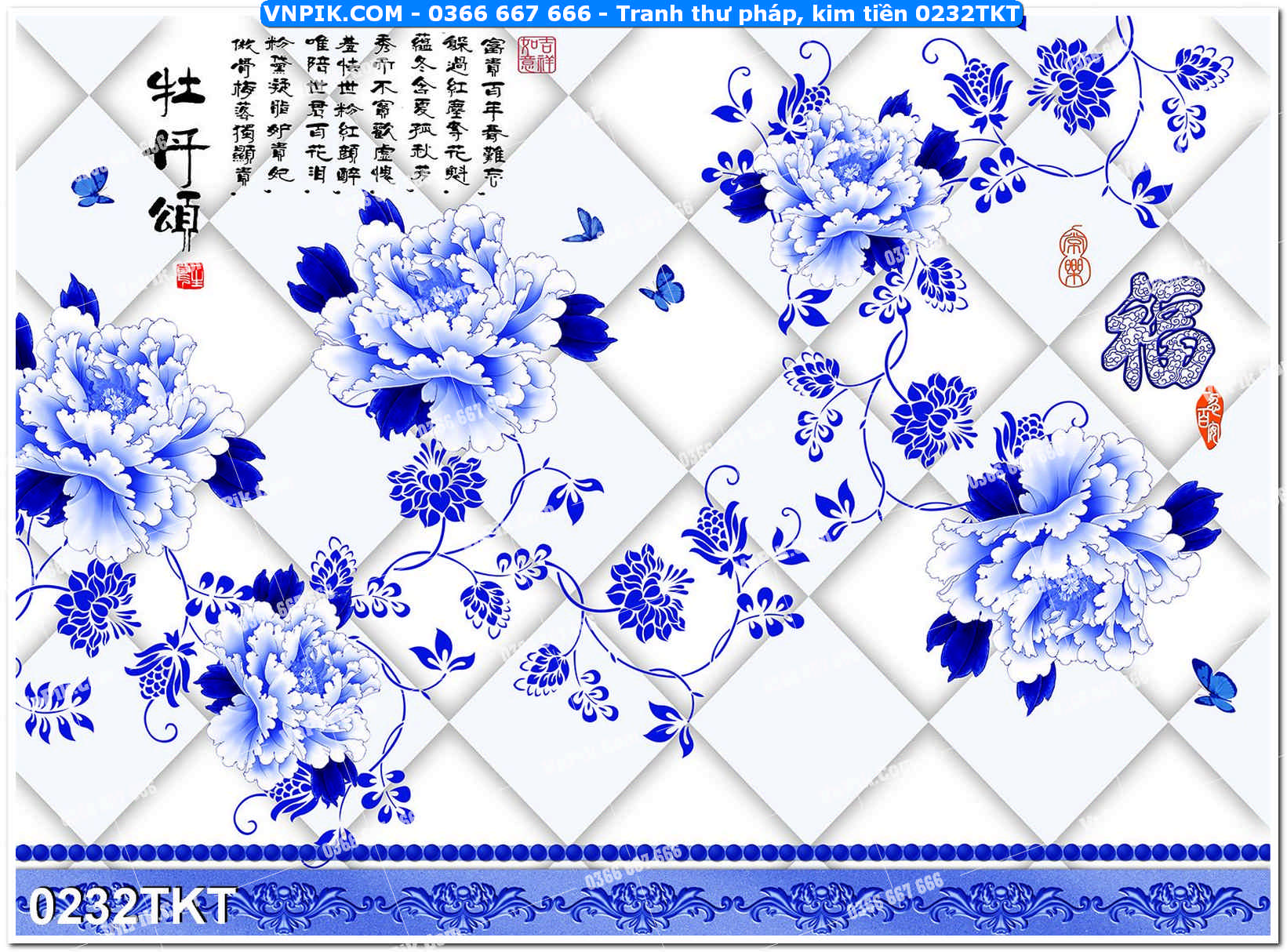 Tranh Thư Pháp – Kim Tiền 0232TKT