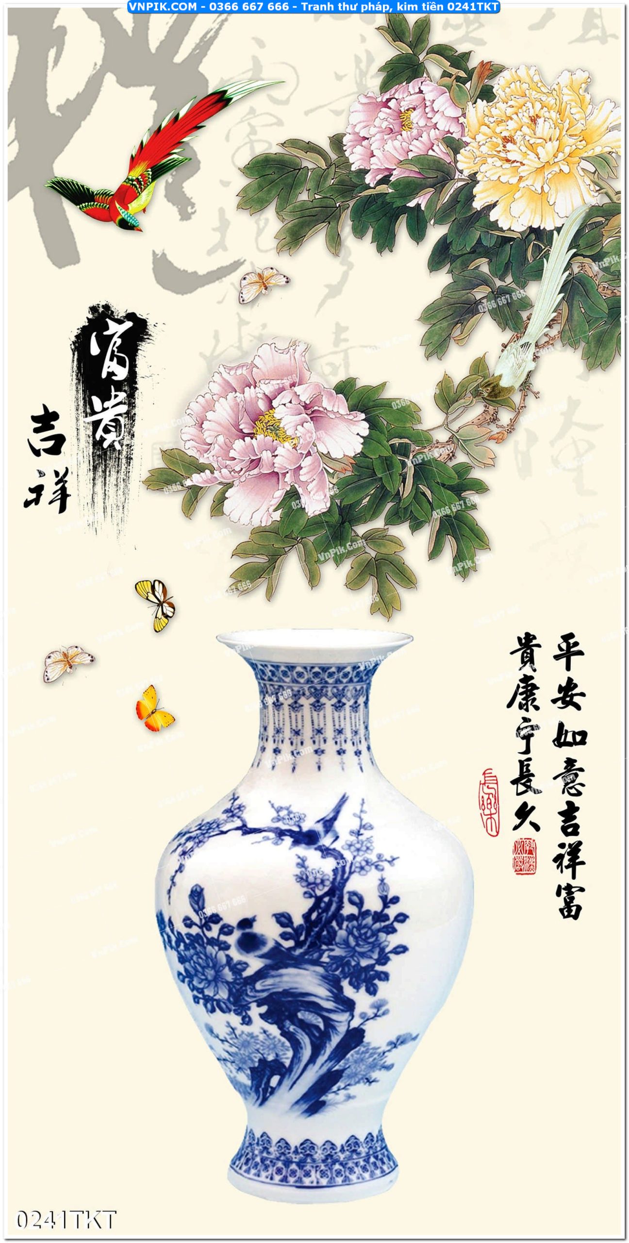 Tranh Thư Pháp – Kim Tiền 0241TKT