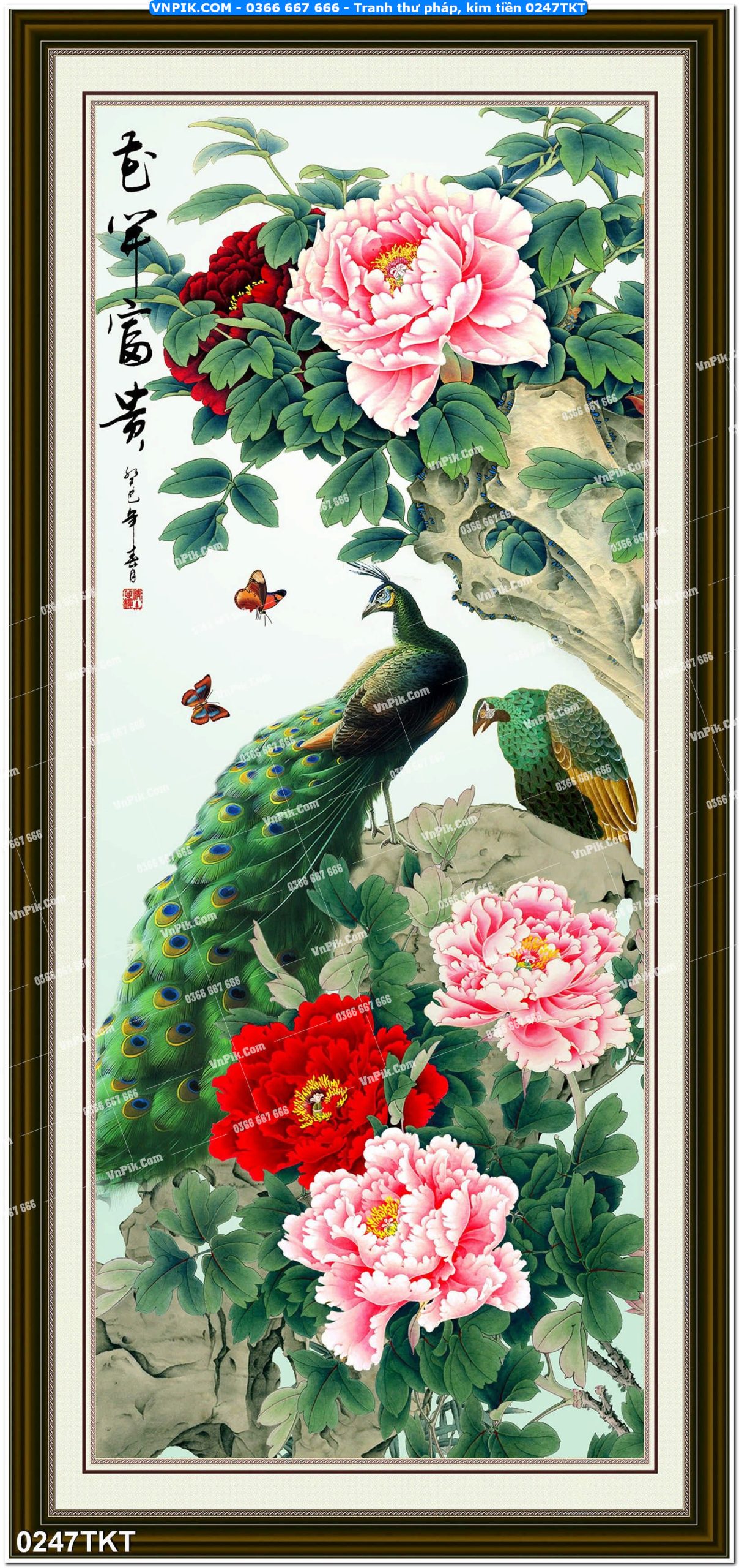 Tranh Thư Pháp – Kim Tiền 0247TKT