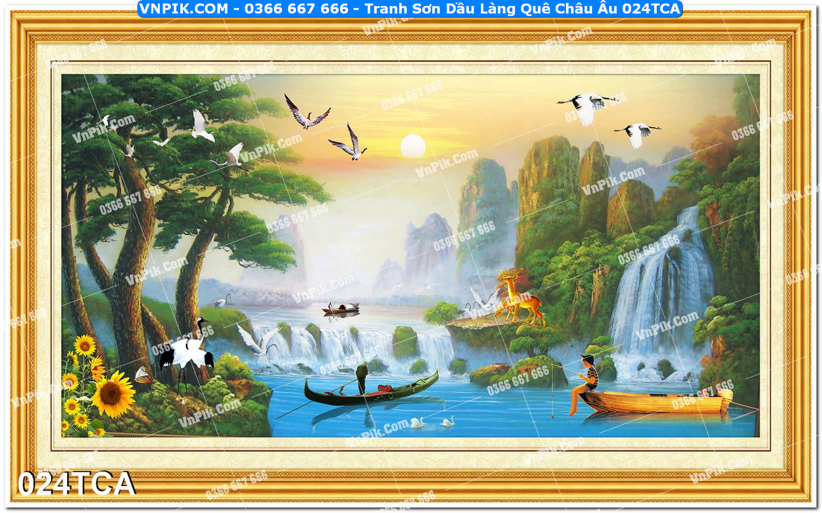 Tranh Sơn Dầu Làng Quê Châu Âu (024TCA)