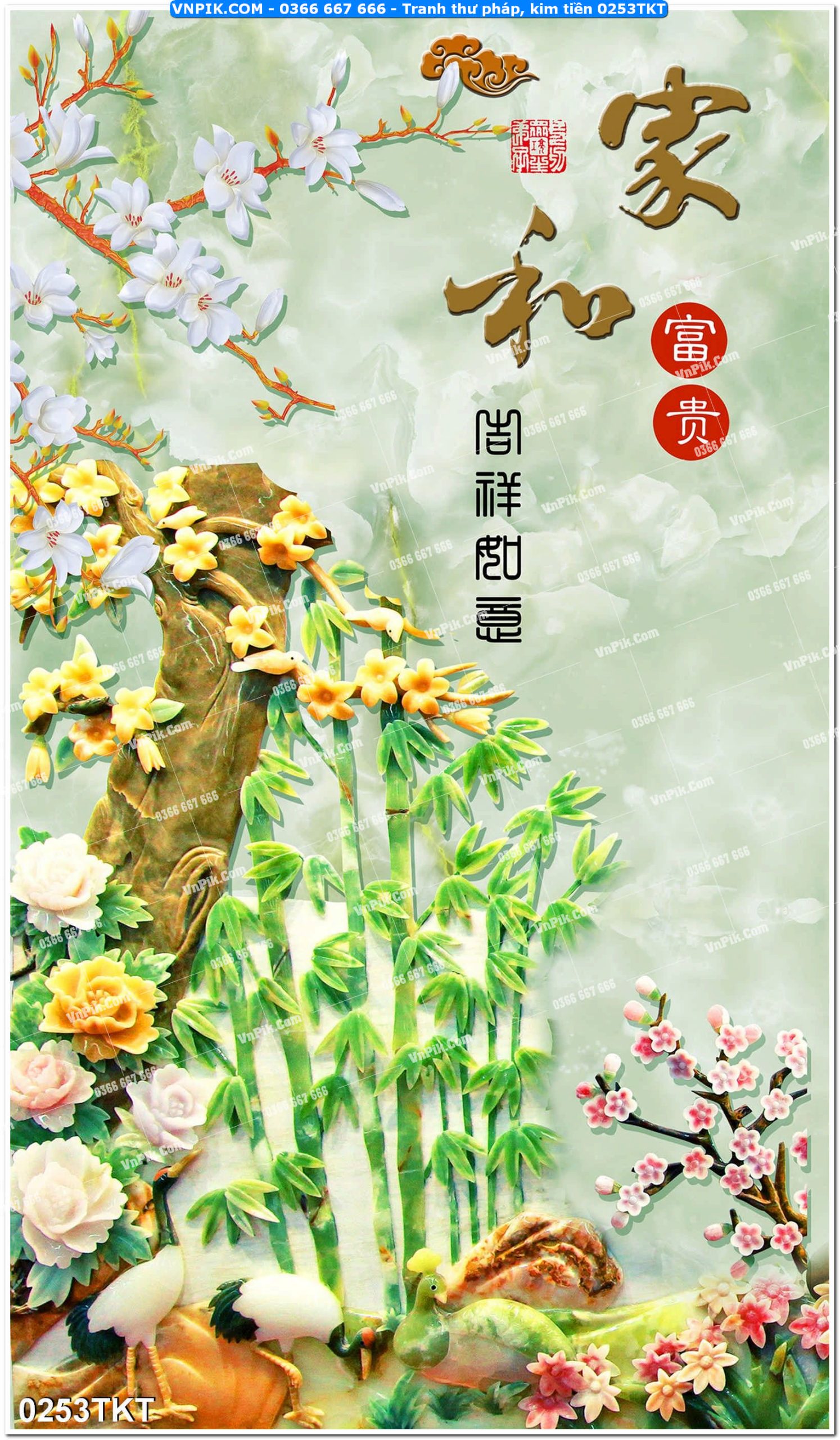 Tranh Thư Pháp – Kim Tiền 0253TKT