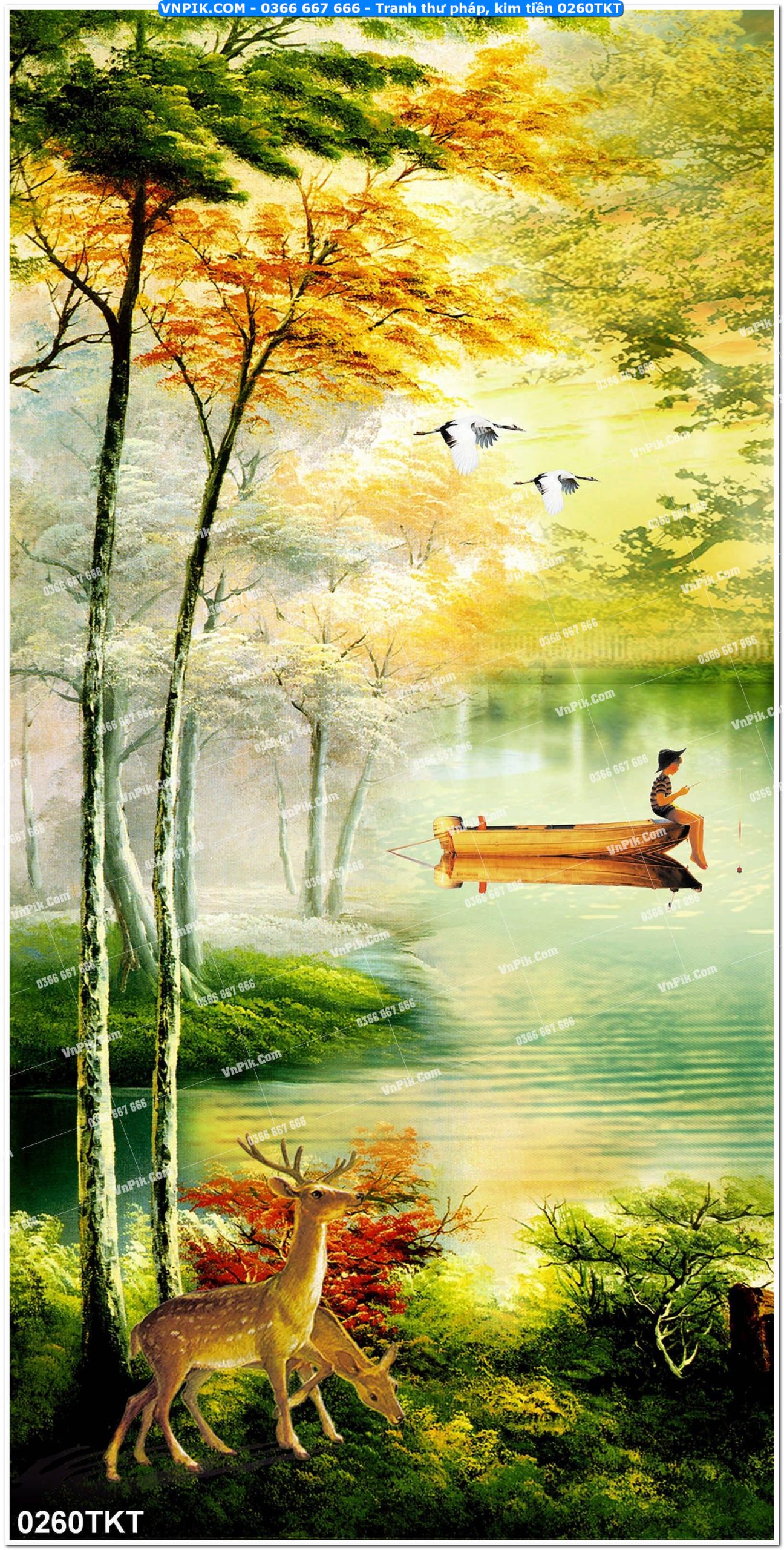 Tranh Thư Pháp – Kim Tiền 0260TKT