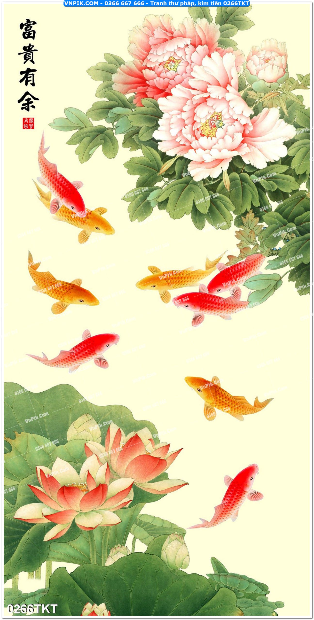 Tranh Thư Pháp – Kim Tiền 0266TKT
