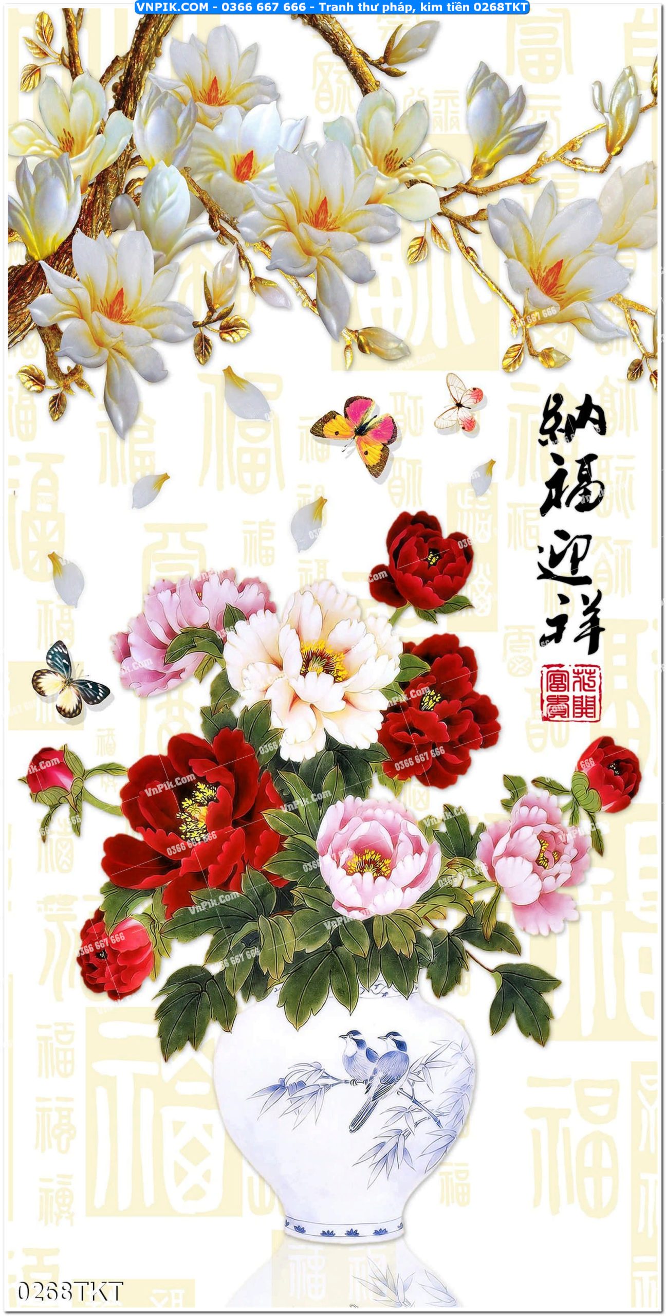 Tranh Thư Pháp – Kim Tiền 0268TKT