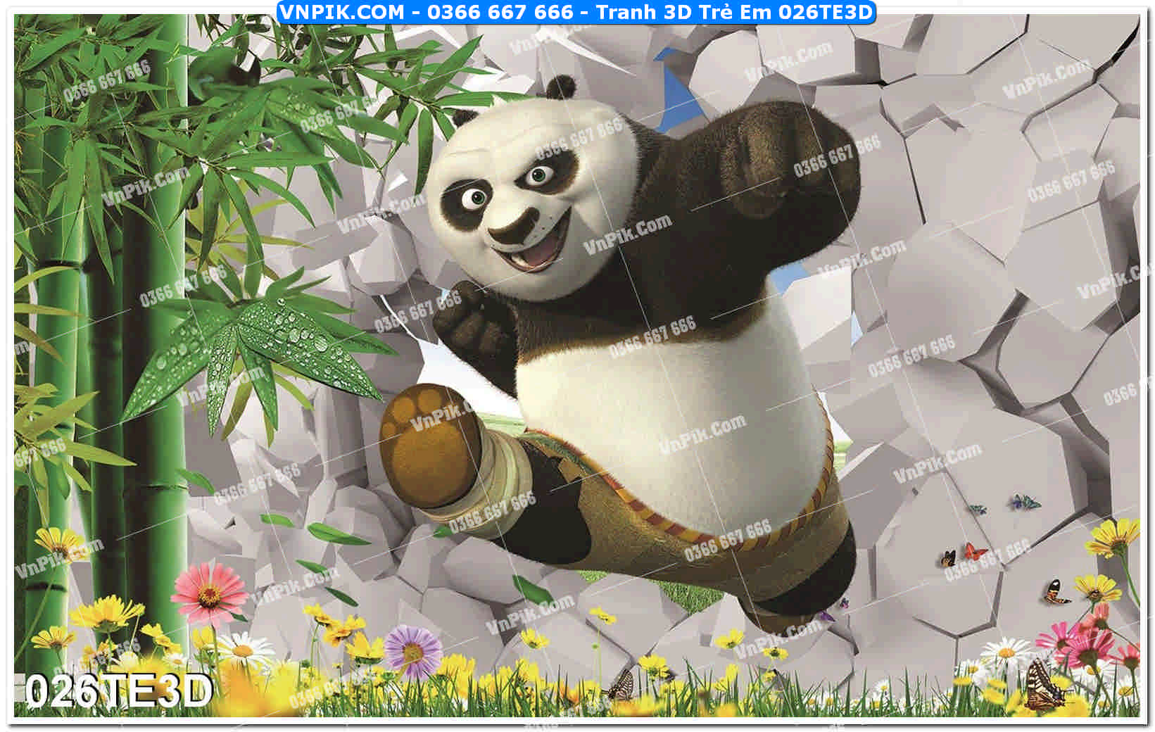 Tranh 3D Trẻ Em 026TE3D