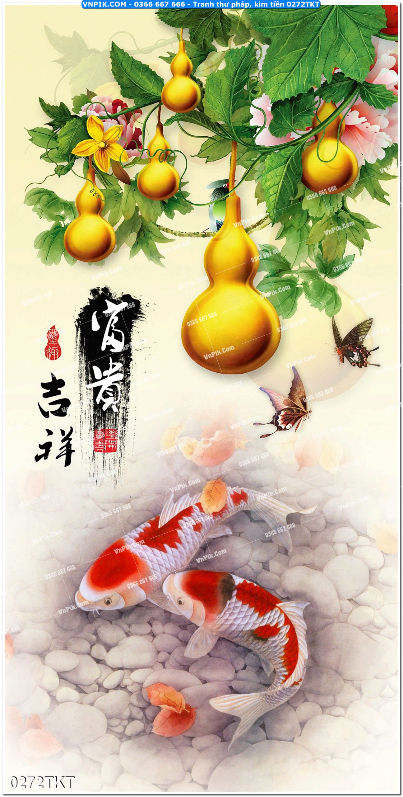 Tranh Thư Pháp – Kim Tiền 0272TKT