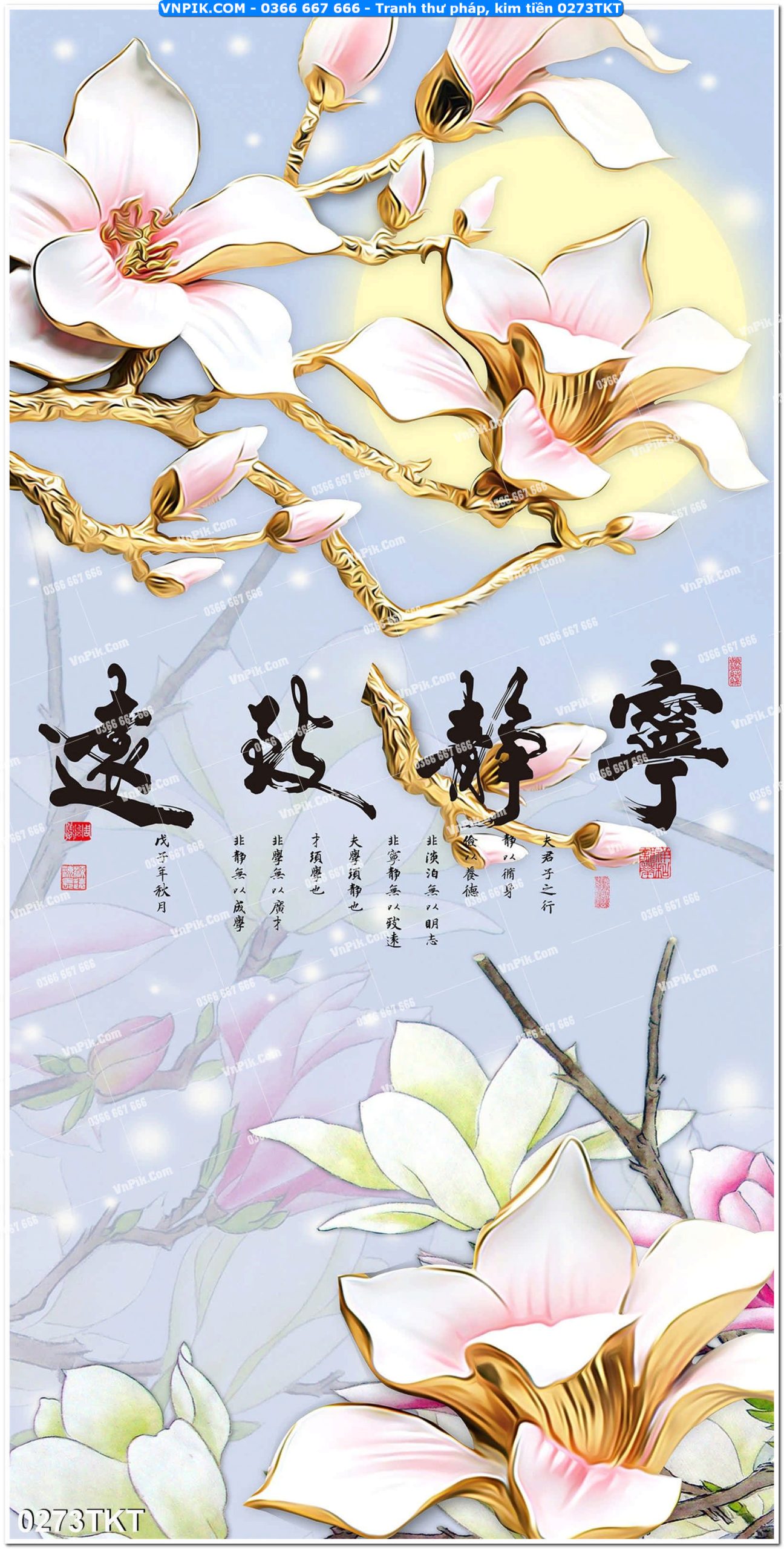 Tranh Thư Pháp – Kim Tiền 0273TKT