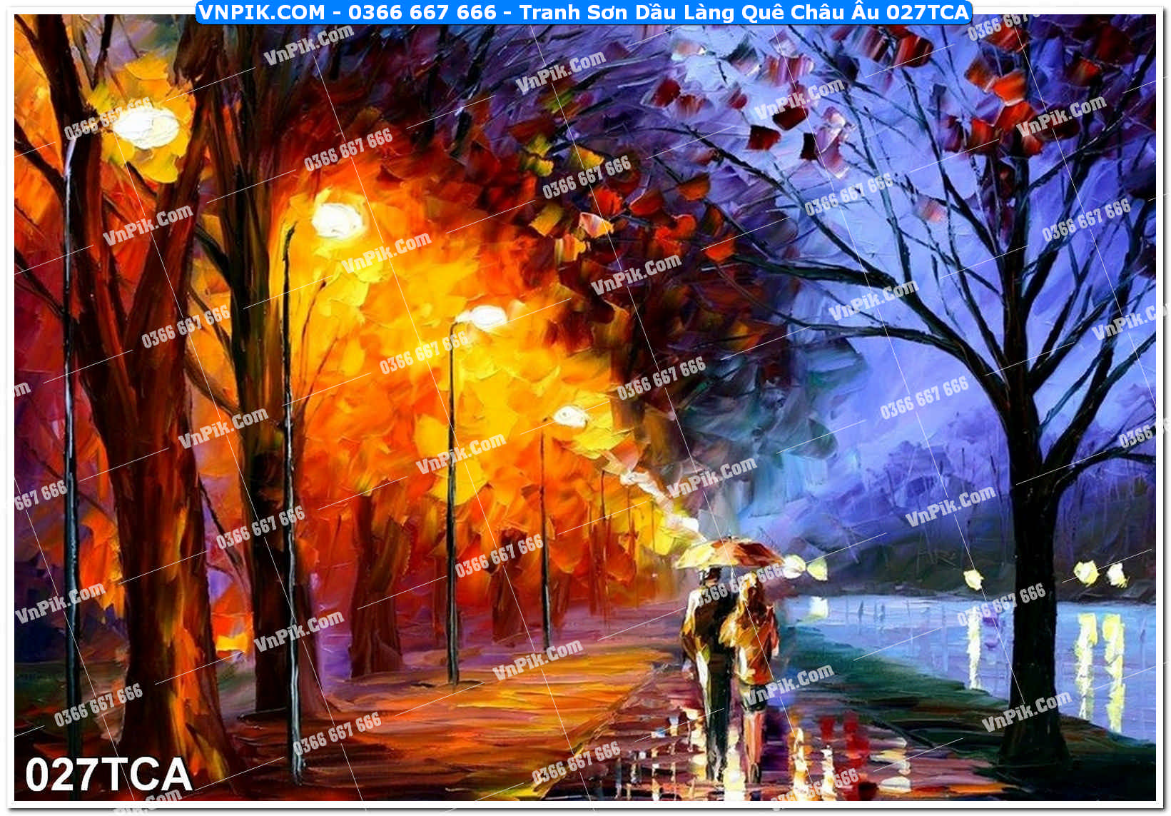 Tranh Sơn Dầu Làng Quê Châu Âu (027TCA)