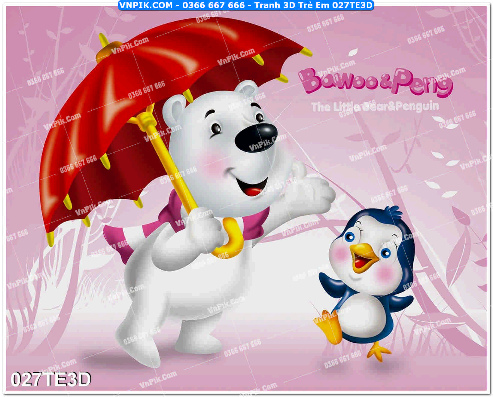 Tranh 3D Trẻ Em 027TE3D