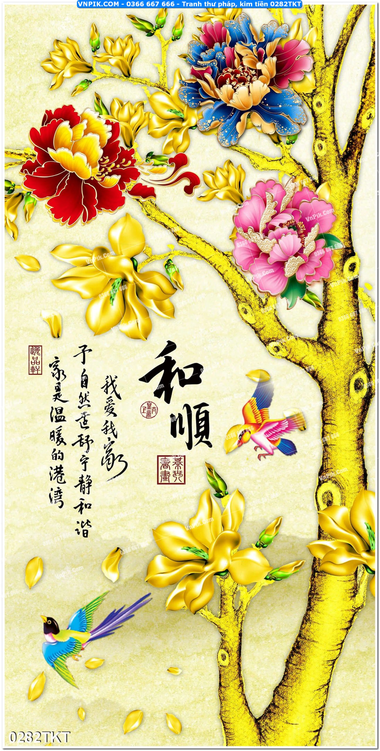 Tranh Thư Pháp – Kim Tiền 0282TKT