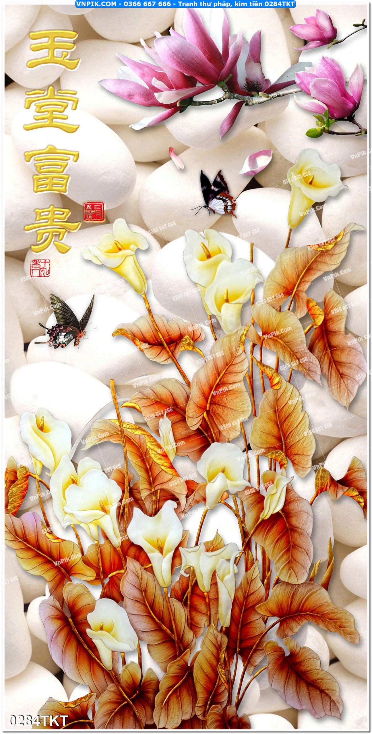 Tranh Thư Pháp – Kim Tiền 0284TKT