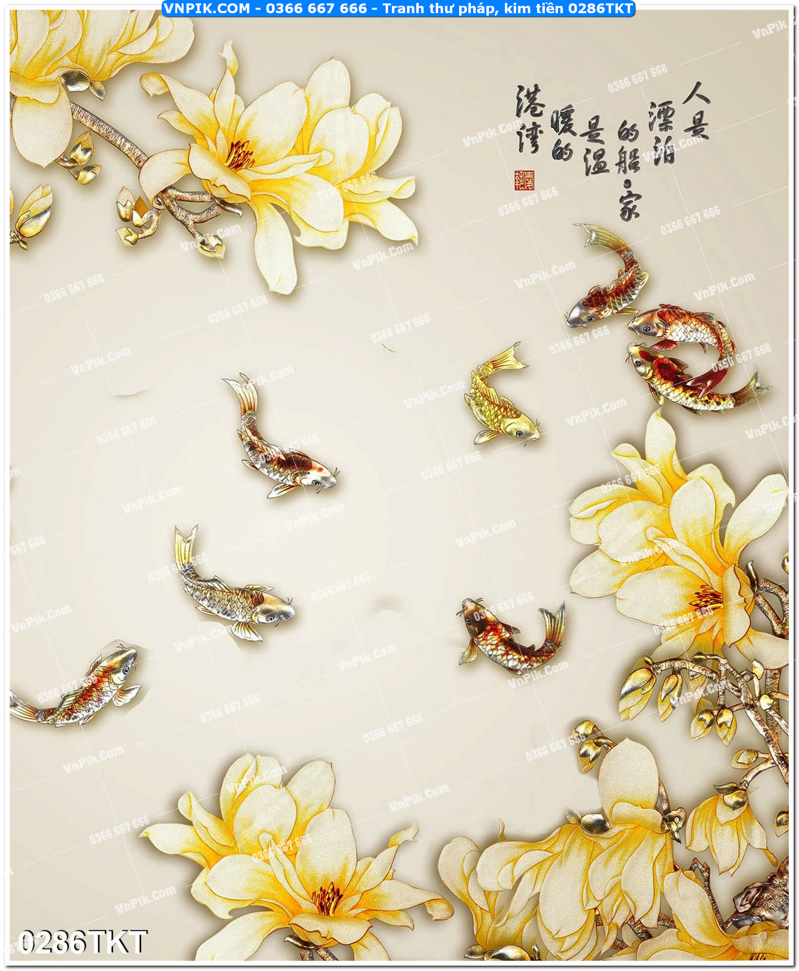 Tranh Thư Pháp – Kim Tiền 0286TKT