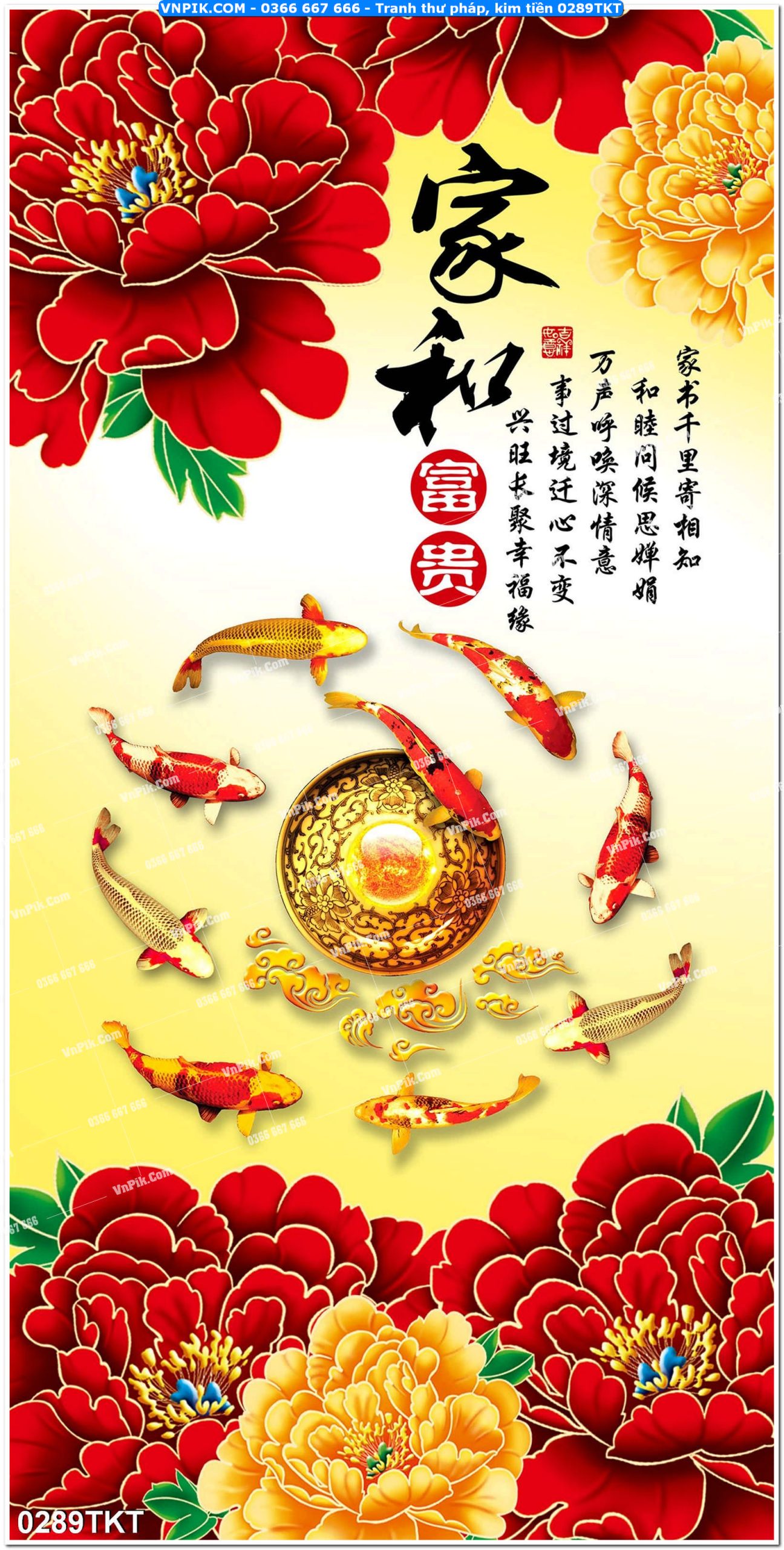 Tranh Thư Pháp – Kim Tiền 0289TKT