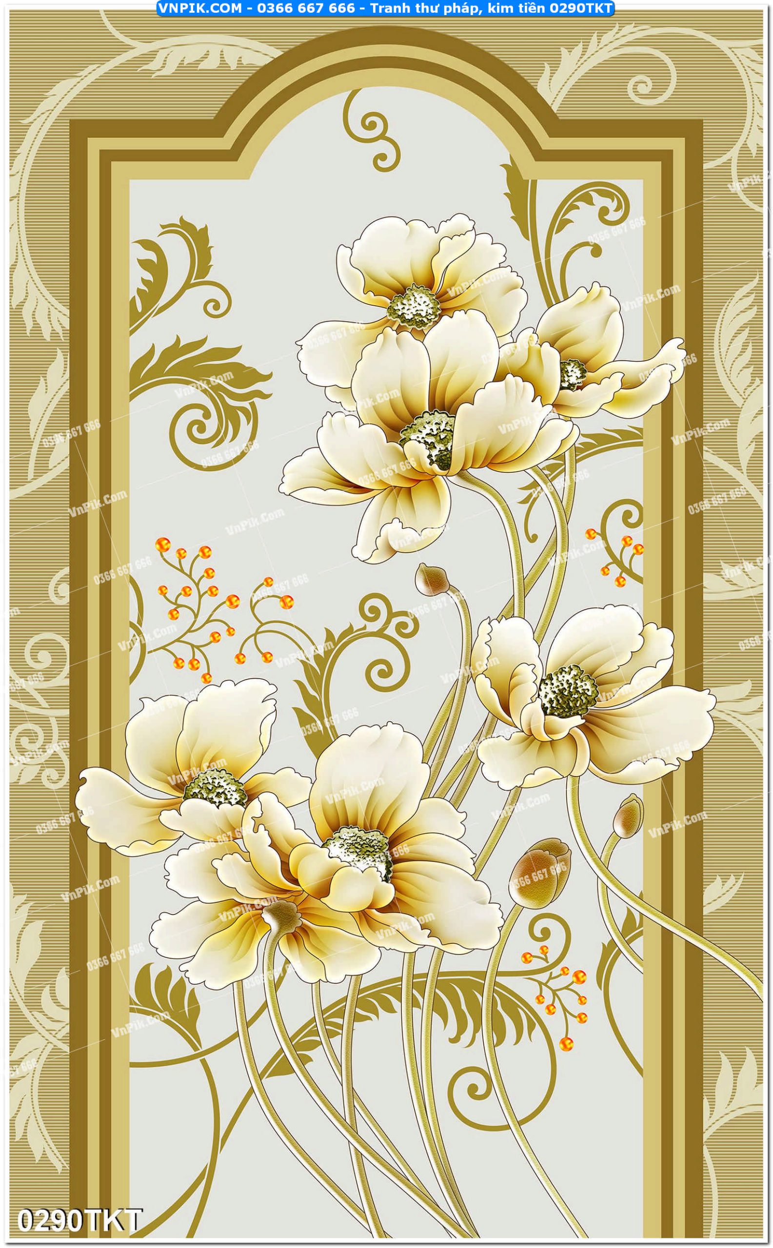 Tranh Thư Pháp – Kim Tiền 0290TKT