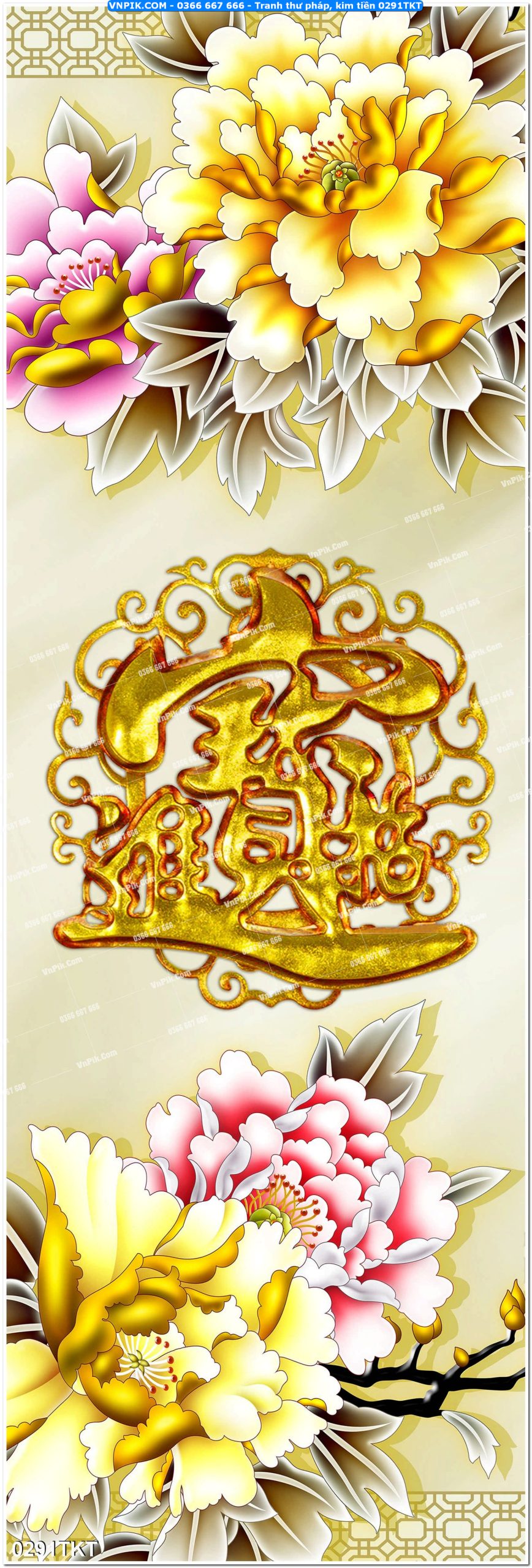 Tranh Thư Pháp – Kim Tiền 0291TKT