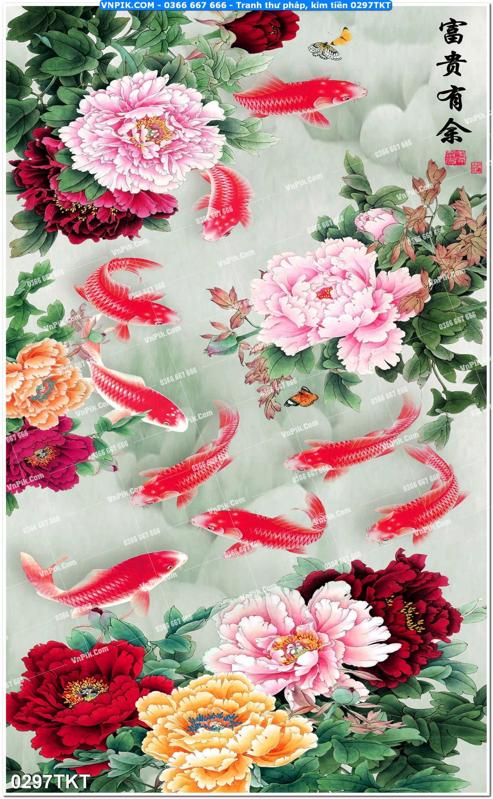 Tranh Thư Pháp – Kim Tiền 0297TKT