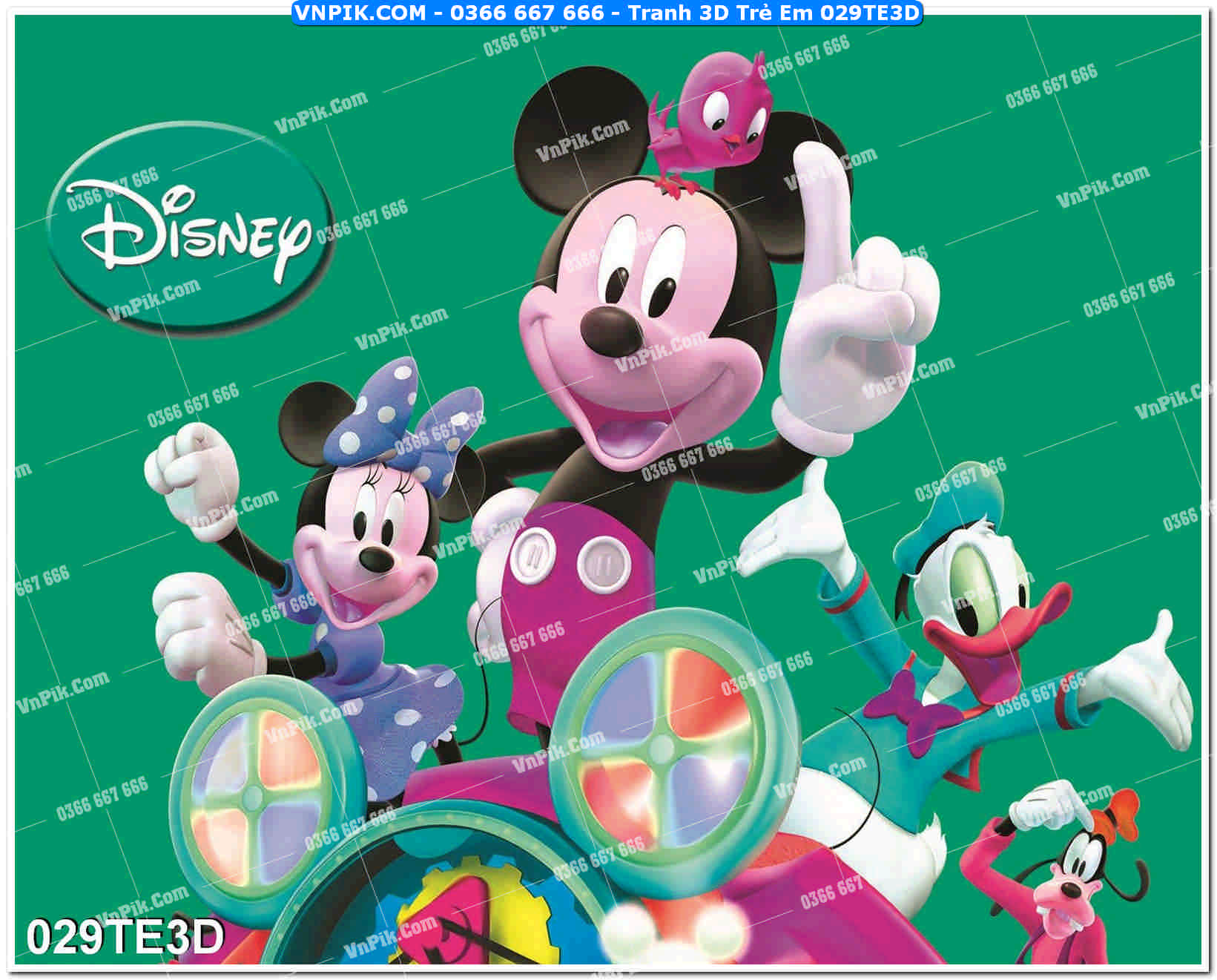 Tranh 3D Trẻ Em 029TE3D