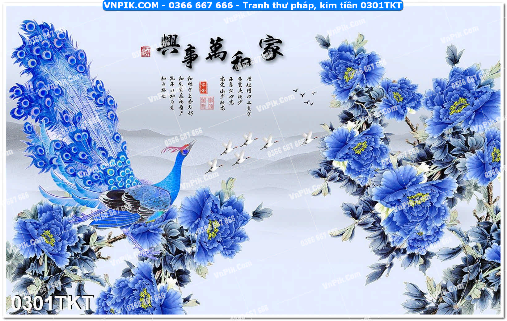 Tranh Thư Pháp – Kim Tiền 0301TKT