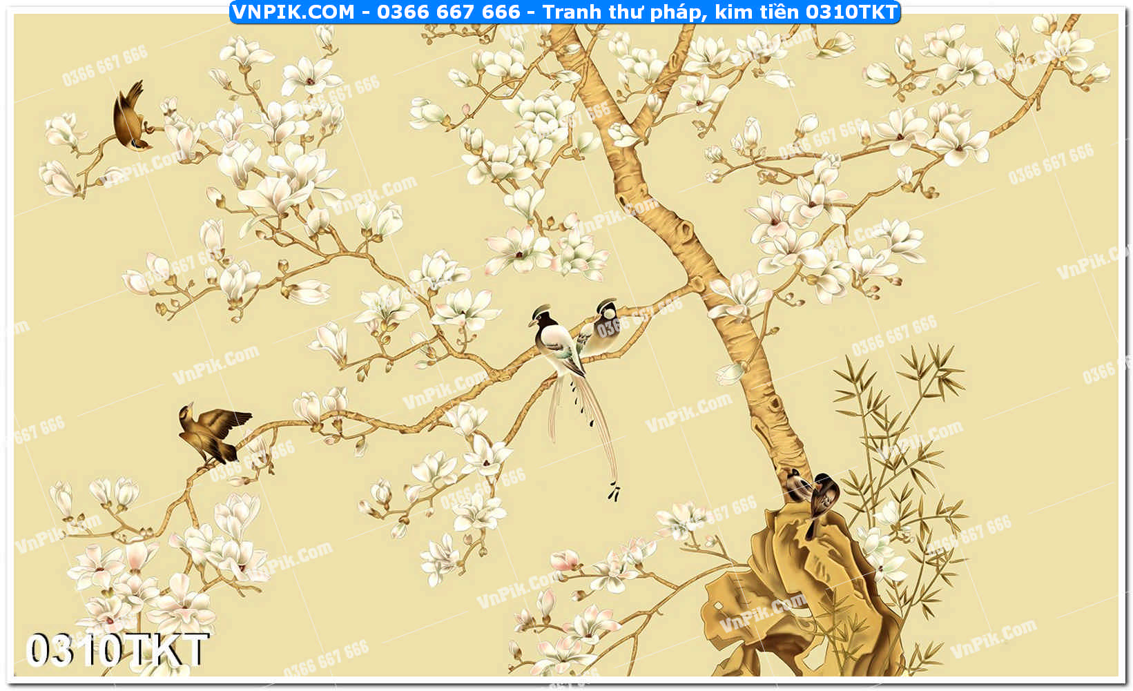 Tranh Thư Pháp – Kim Tiền 0310TKT