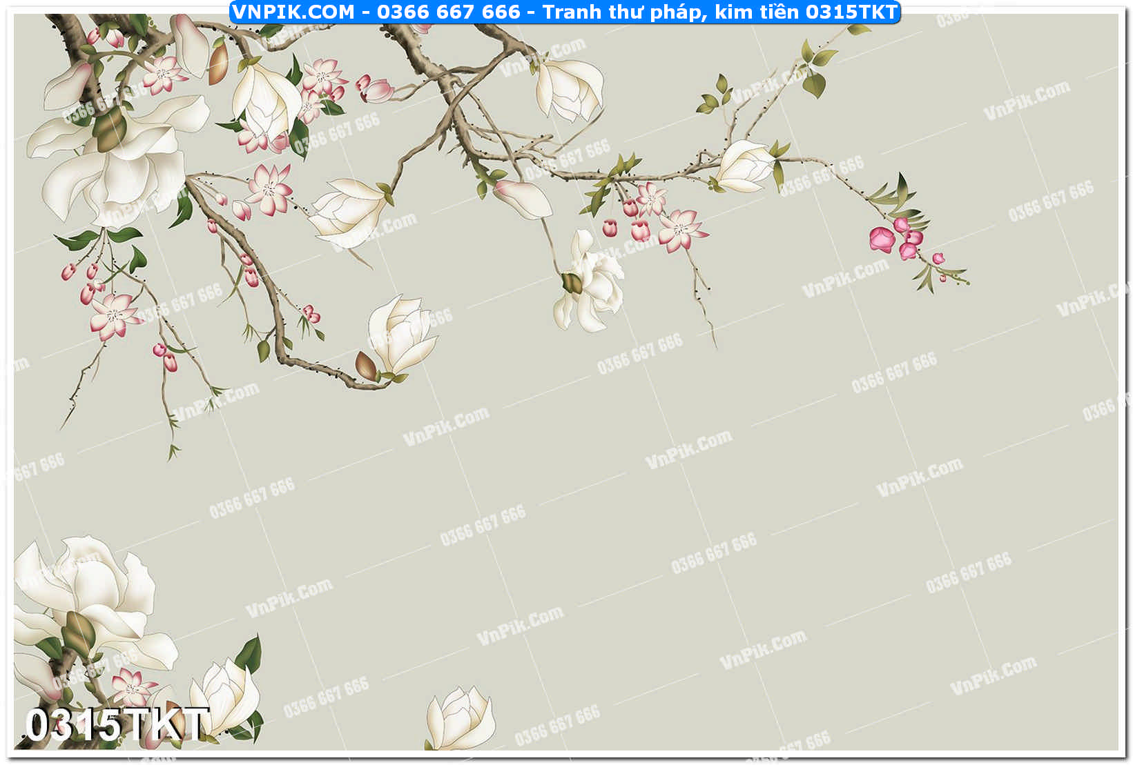 Tranh Thư Pháp – Kim Tiền 0315TKT