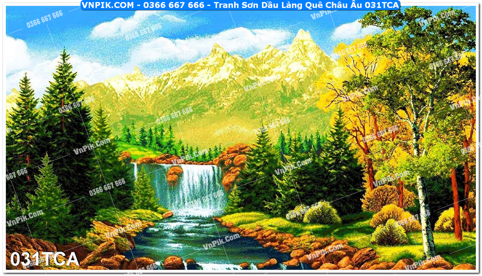 Tranh Sơn Dầu Làng Quê Châu Âu (031TCA)