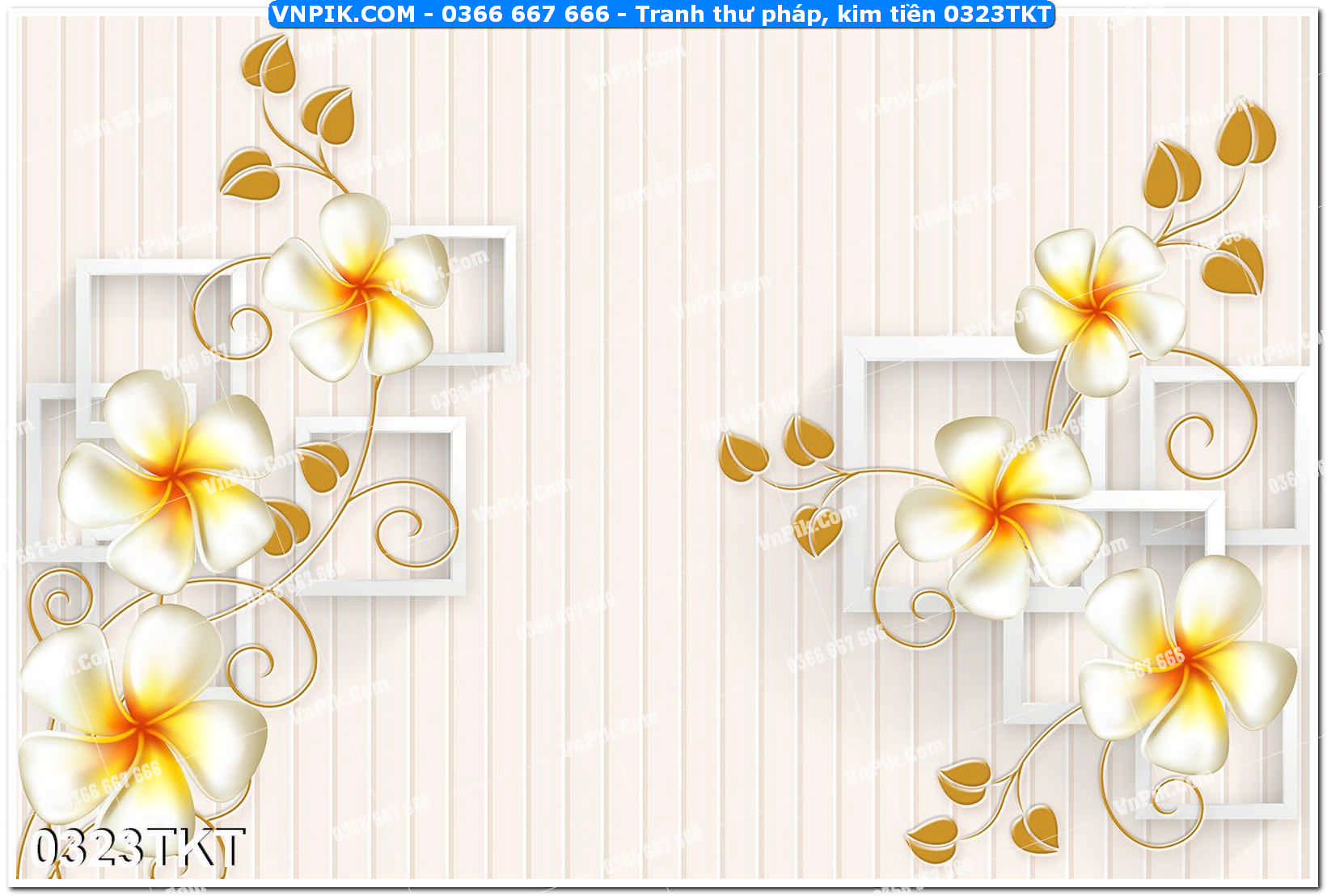 Tranh Thư Pháp – Kim Tiền 0323TKT