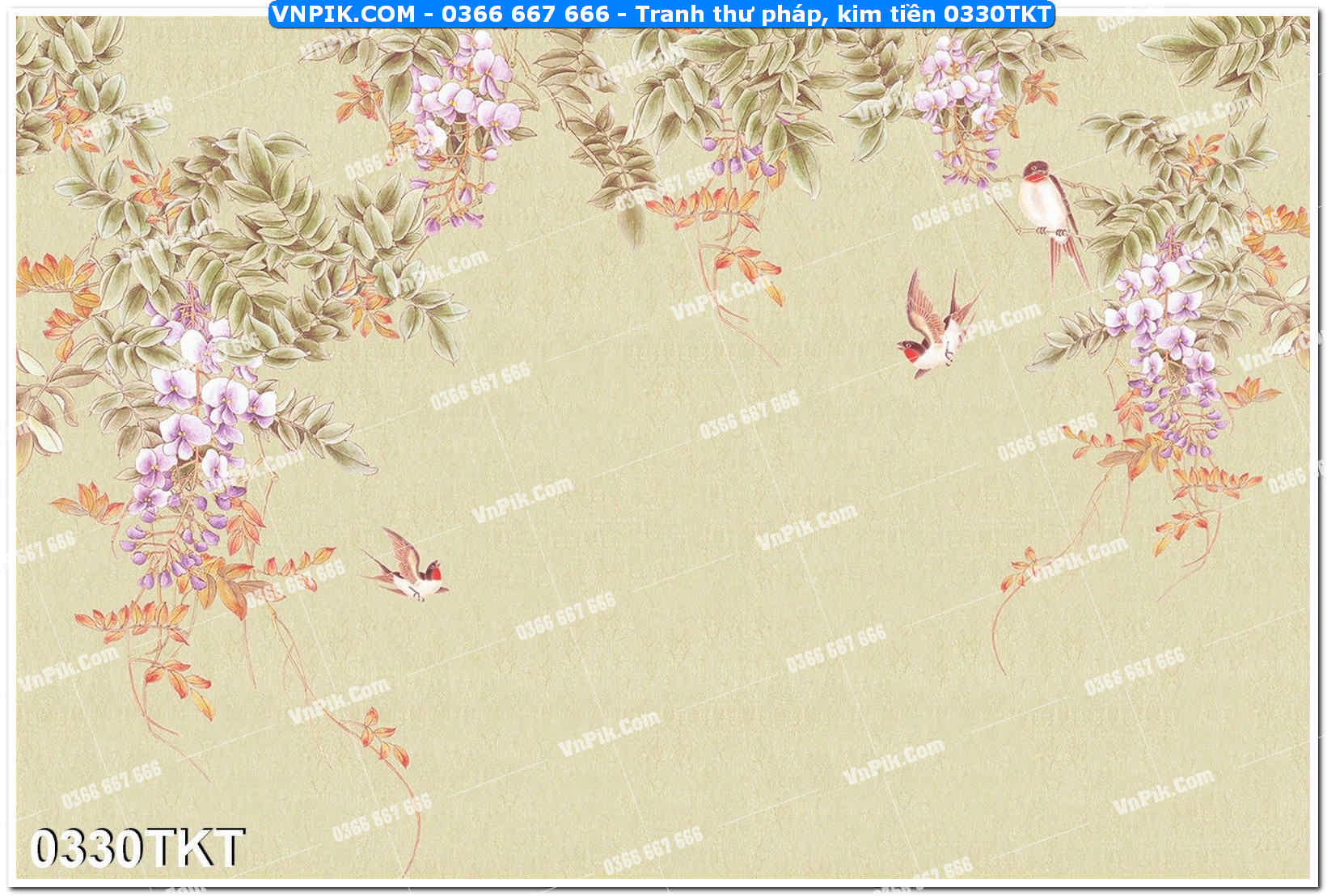 Tranh Thư Pháp – Kim Tiền 0330TKT