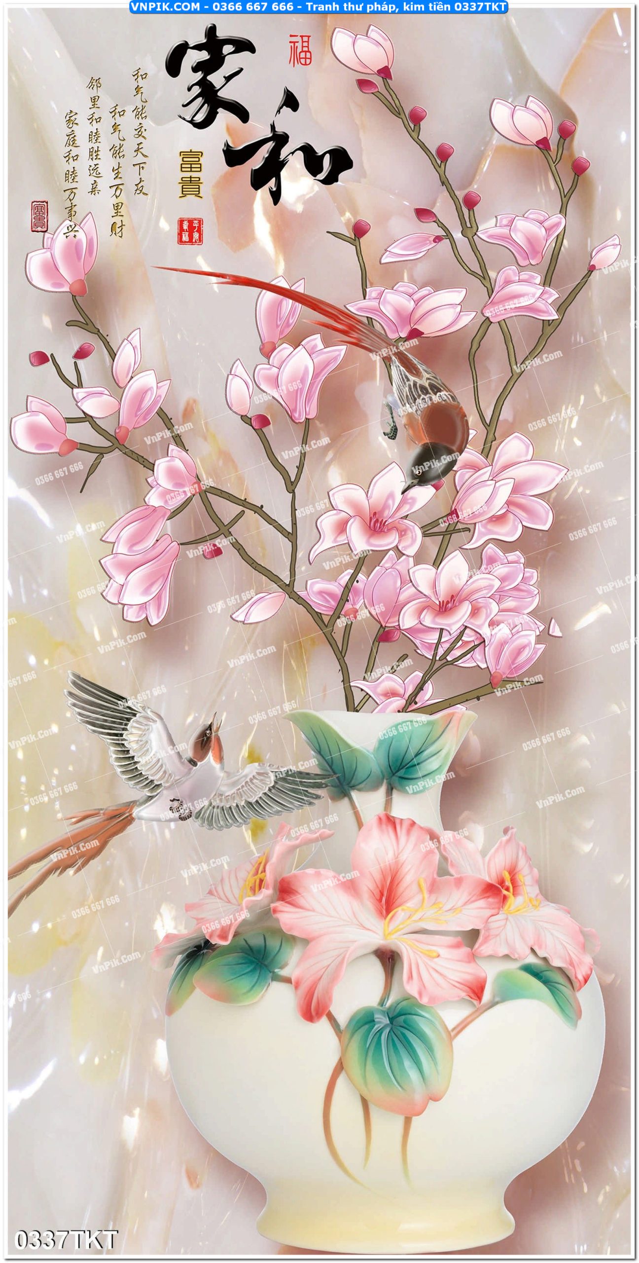 Tranh Thư Pháp – Kim Tiền 0337TKT