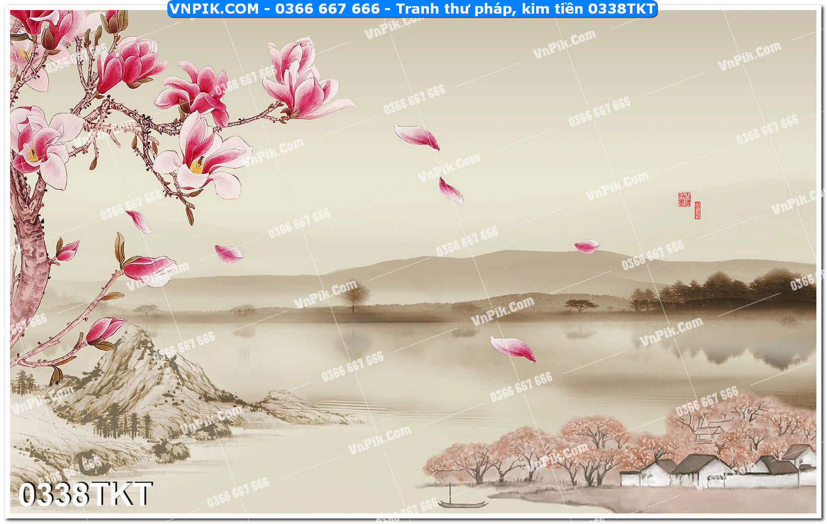 Tranh Thư Pháp – Kim Tiền 0338TKT