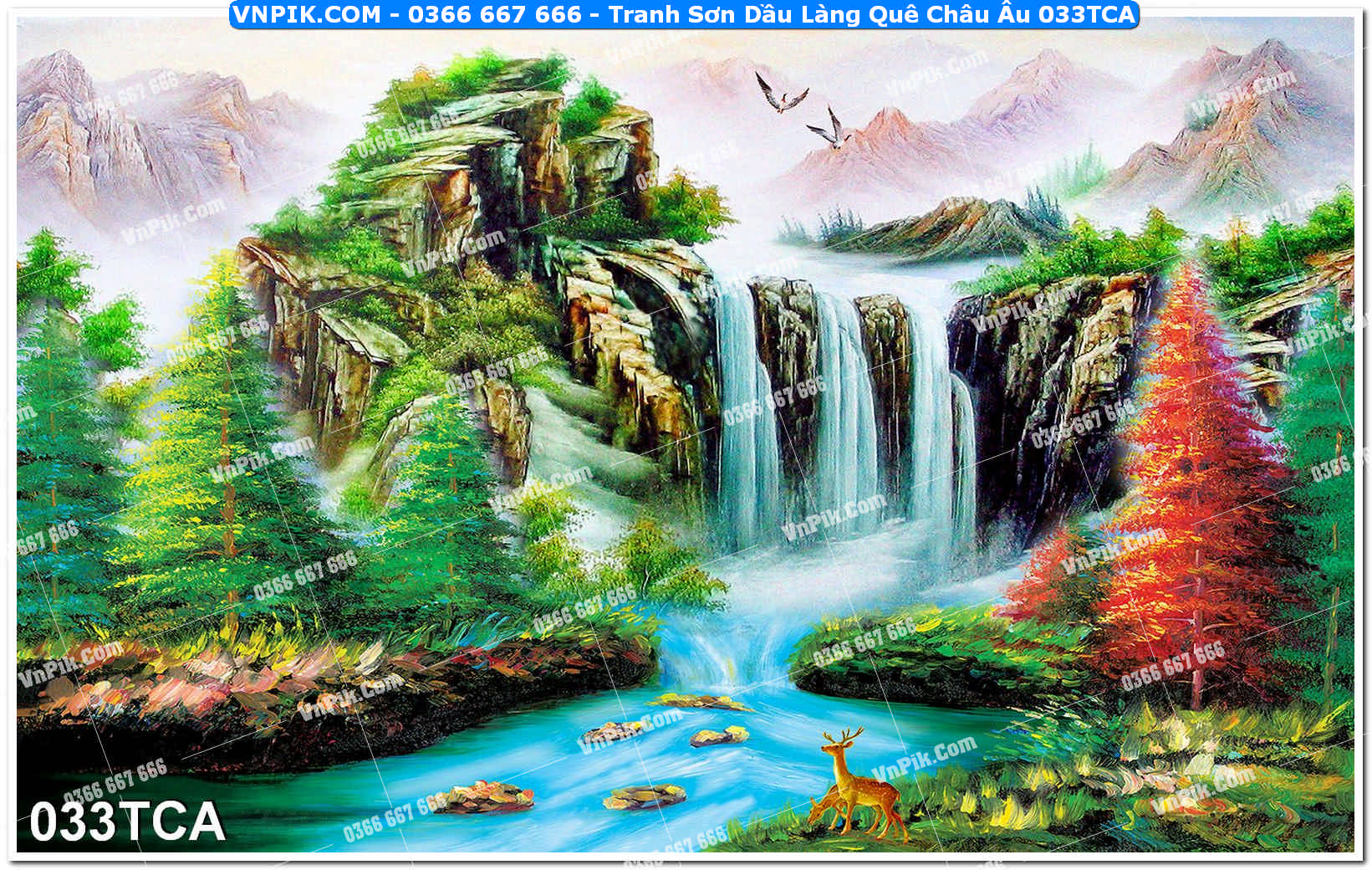 Tranh Sơn Dầu Làng Quê Châu Âu (033TCA)