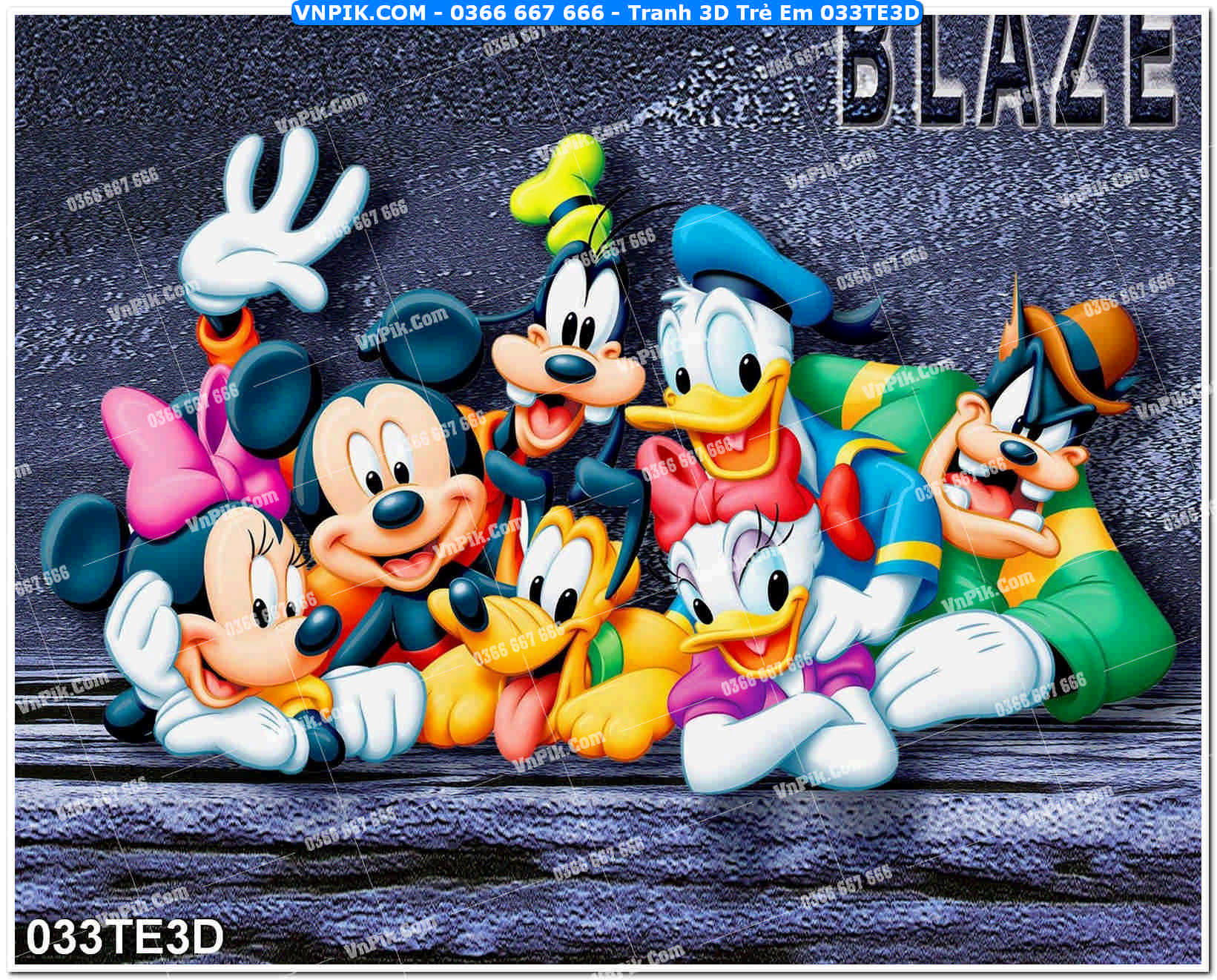 Tranh 3D Trẻ Em 033TE3D