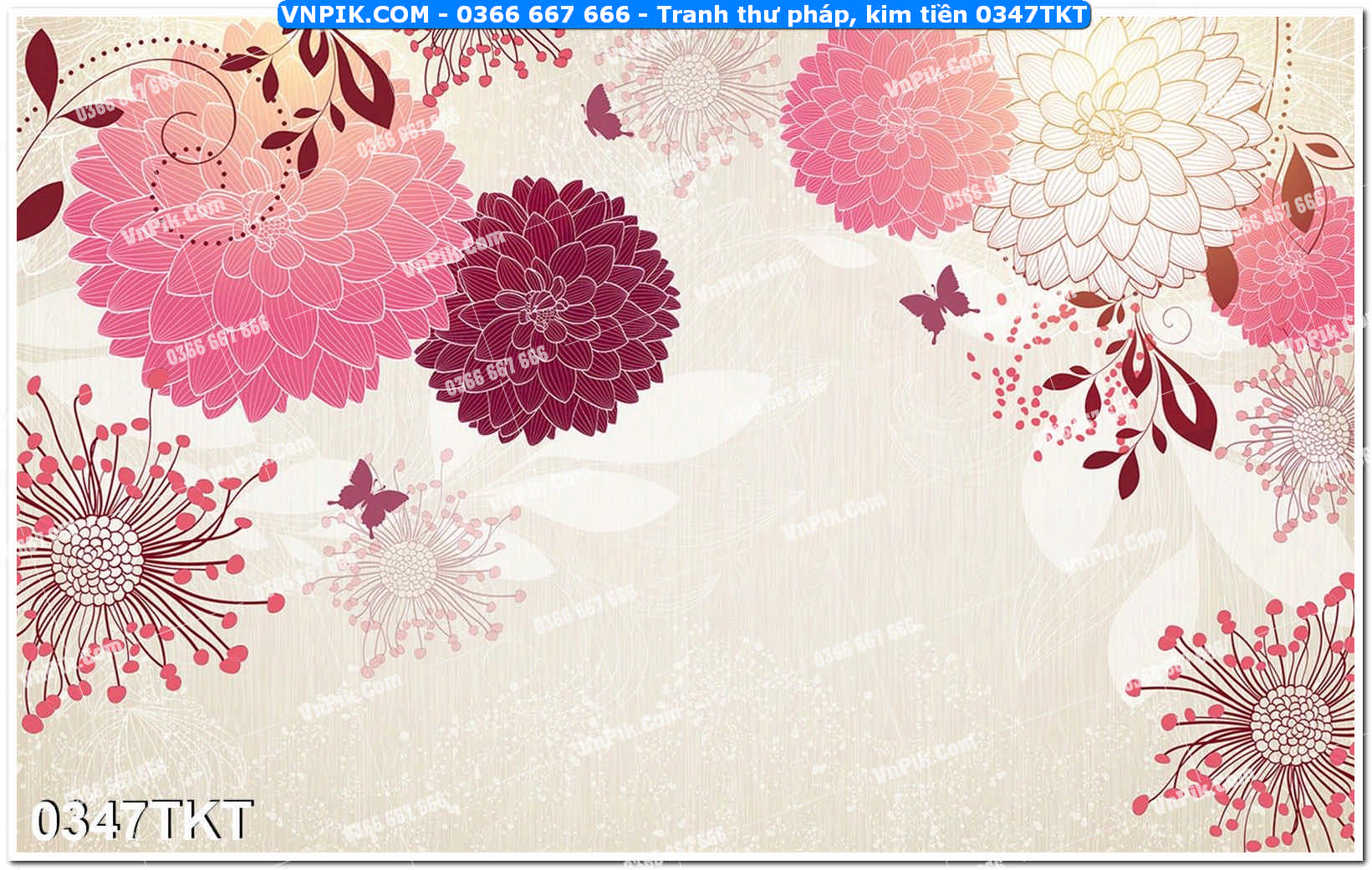 Tranh Thư Pháp – Kim Tiền 0347TKT