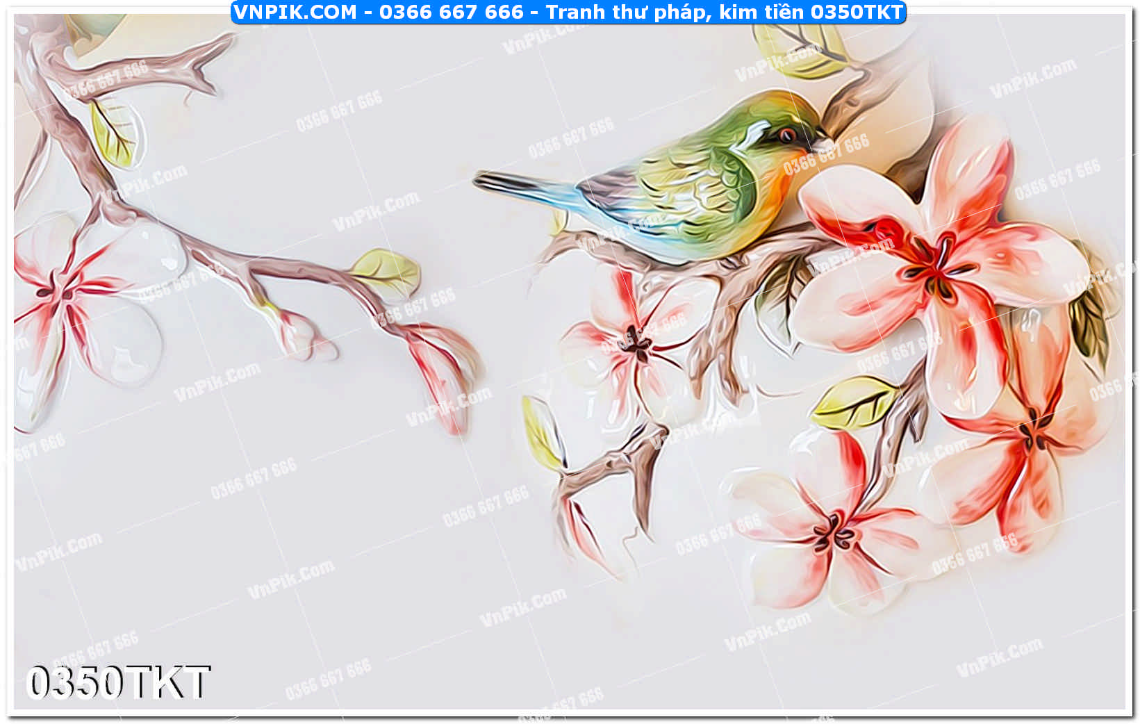 Tranh Thư Pháp – Kim Tiền 0350TKT