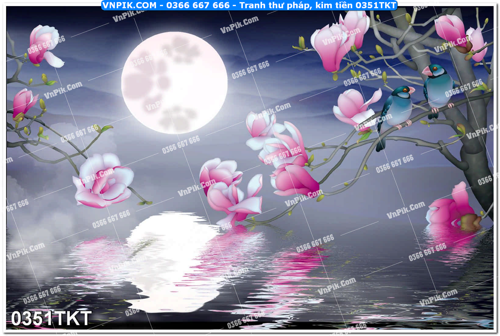 Tranh Thư Pháp – Kim Tiền 0351TKT