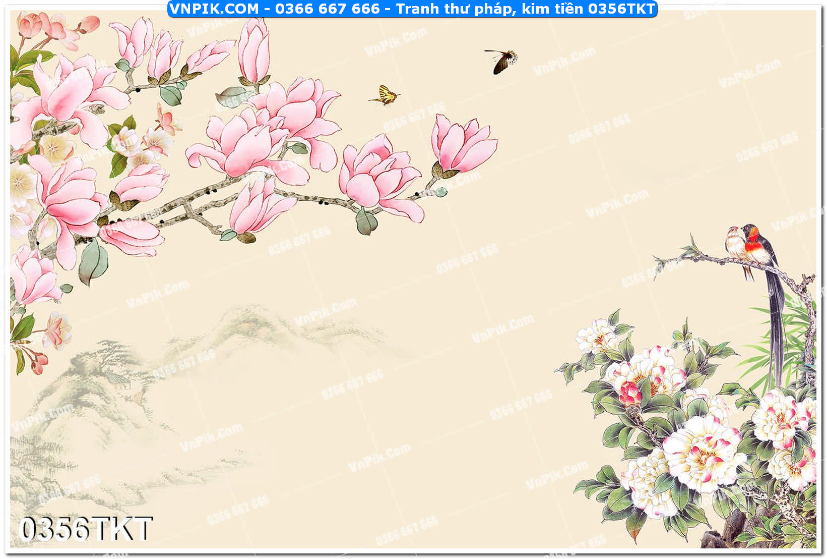 Tranh Thư Pháp – Kim Tiền 0356TKT