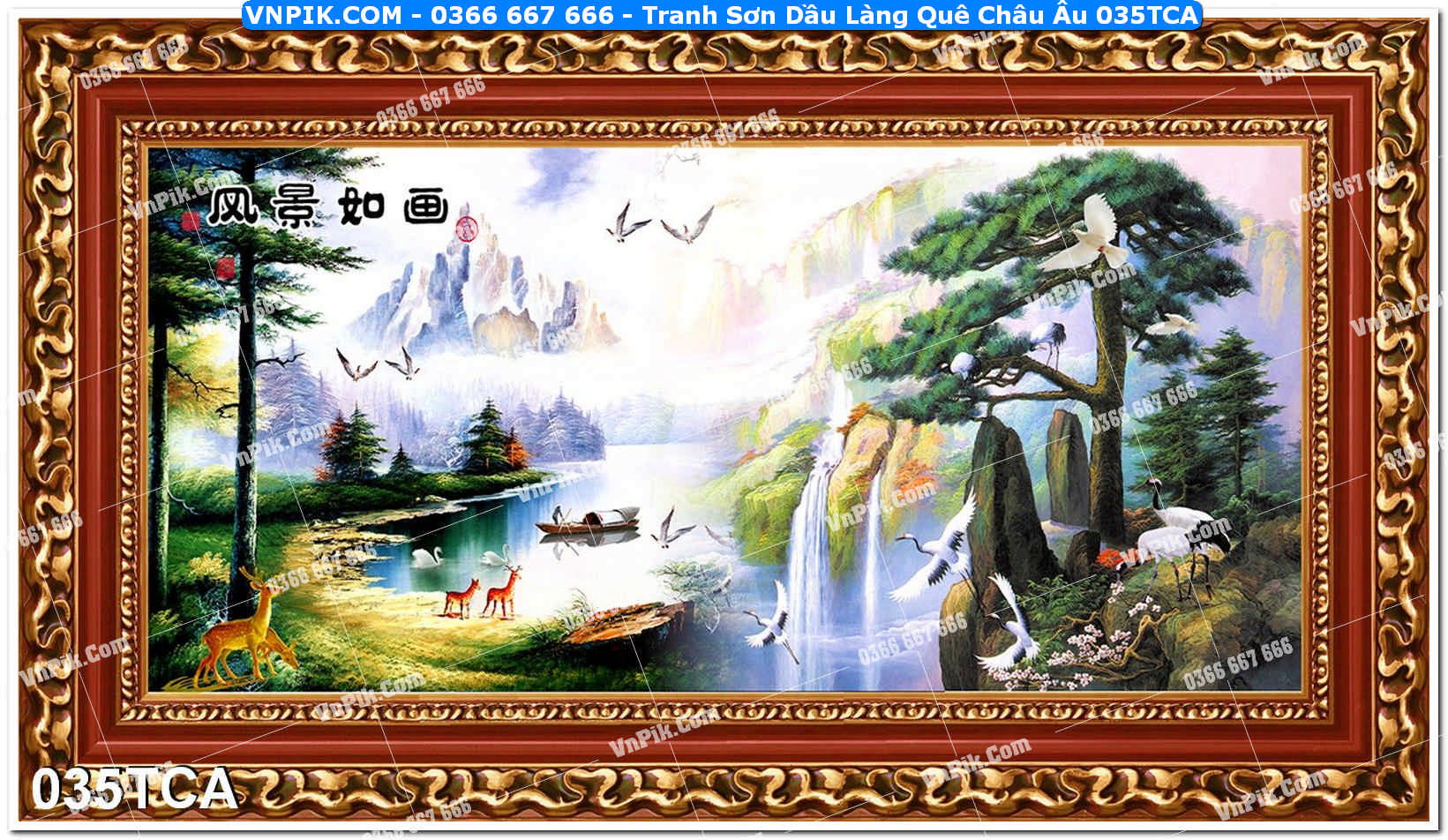 Tranh Sơn Dầu Làng Quê Châu Âu (035TCA)